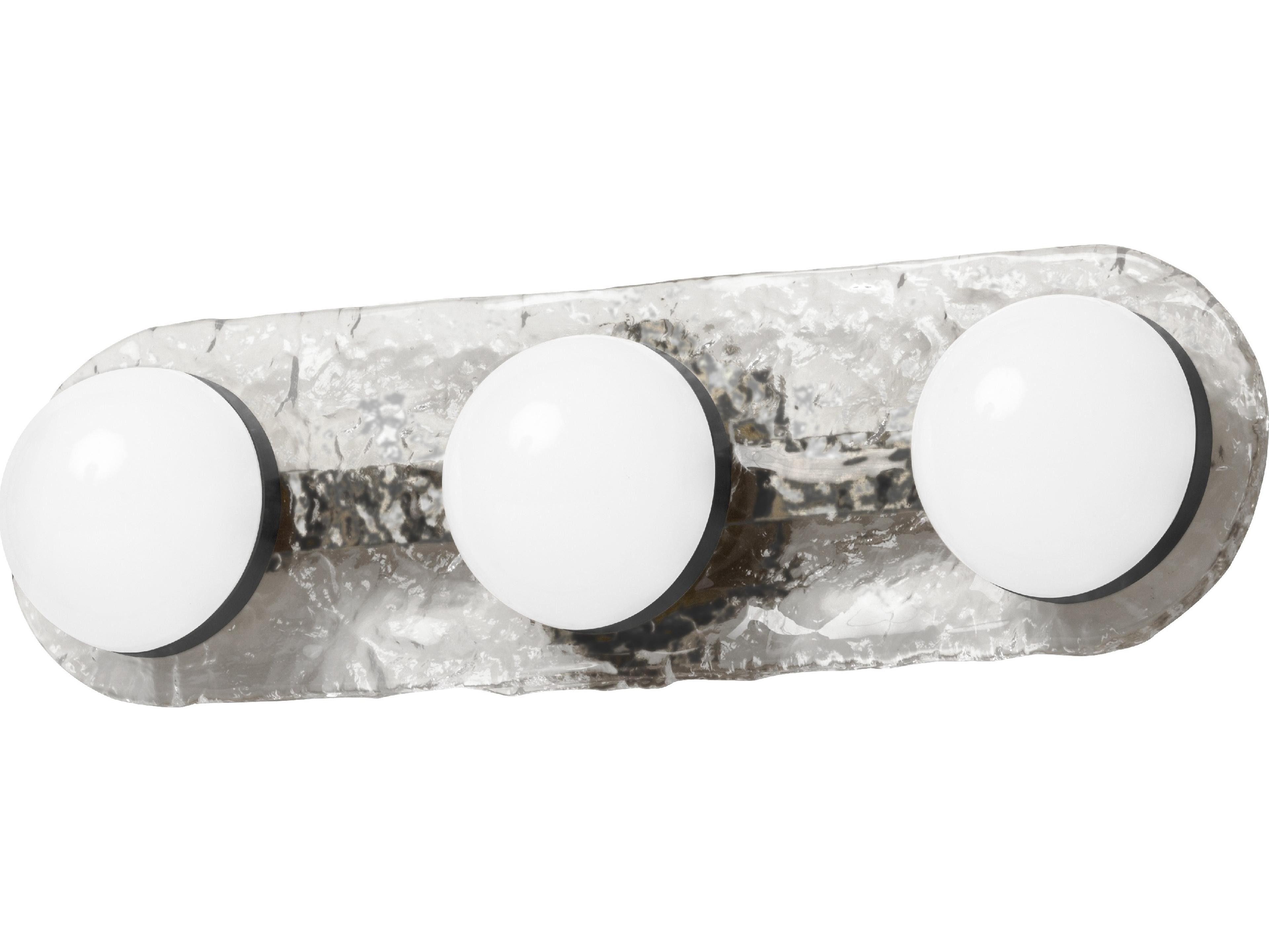 Dainolite Velma 3-Light Matte Black Vanity Light