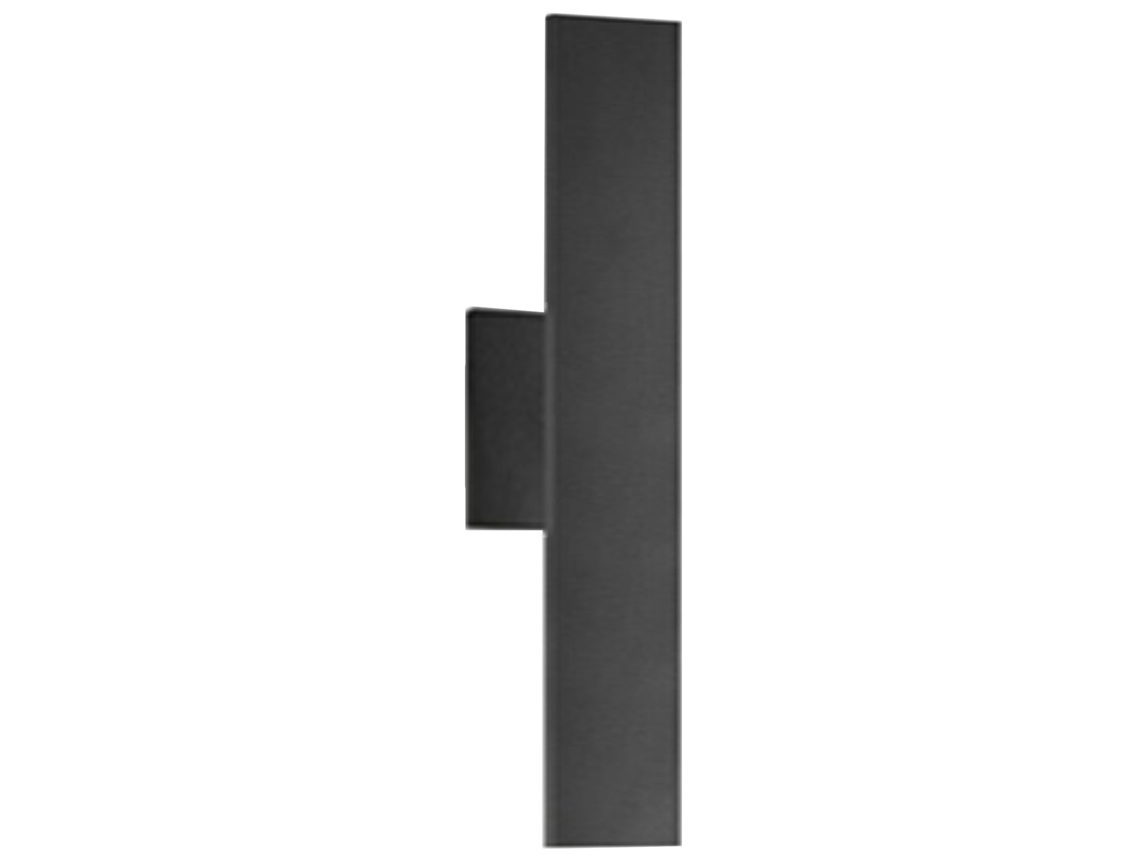 Dainolite Wheatherly 1-Light Matte Black Wall Sconce