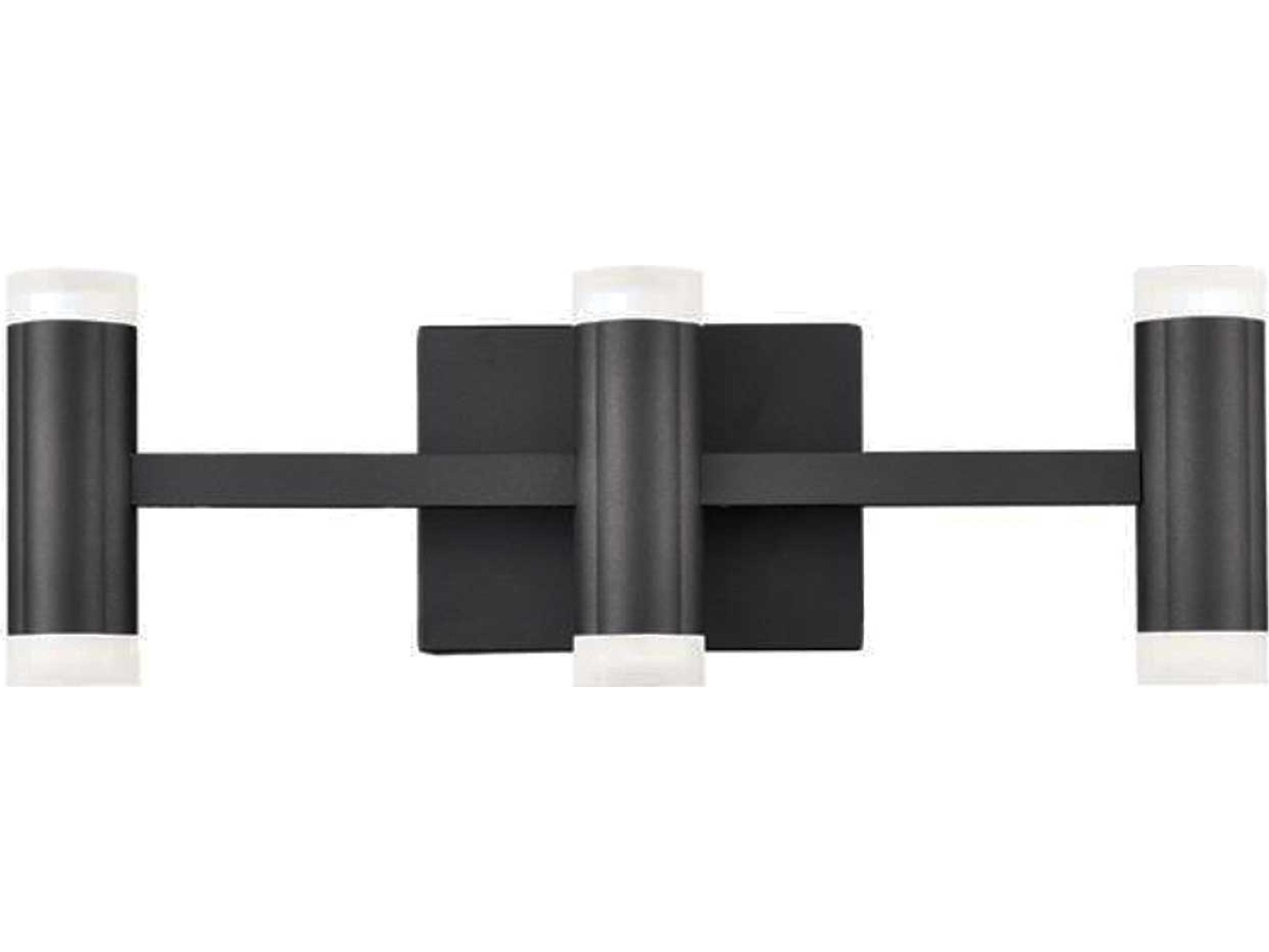 Dainolite Wilson 6-Light Matte Black Vanity Light