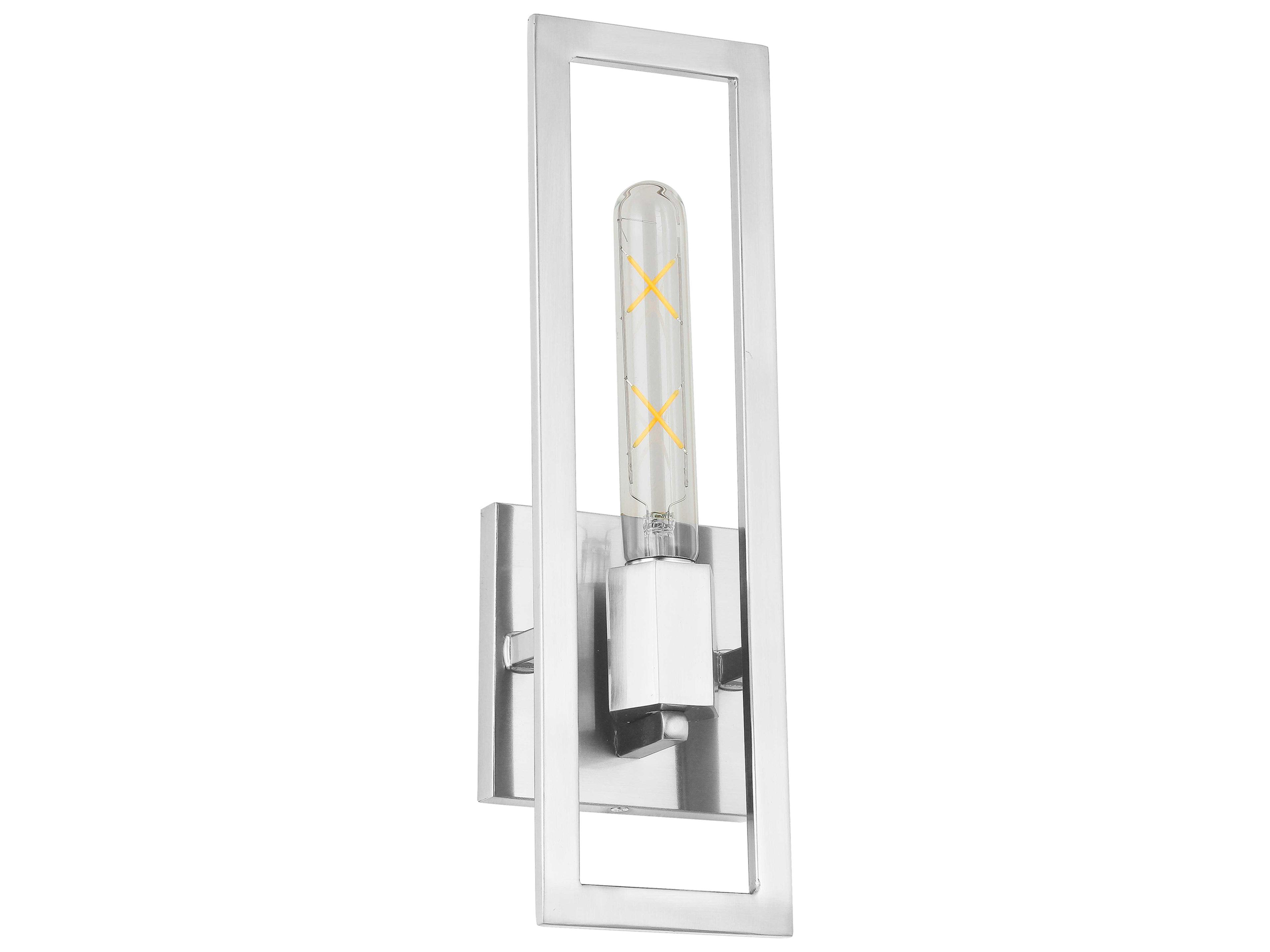 Dainolite Wisteria 1-Light Polished Chrome Wall Sconce