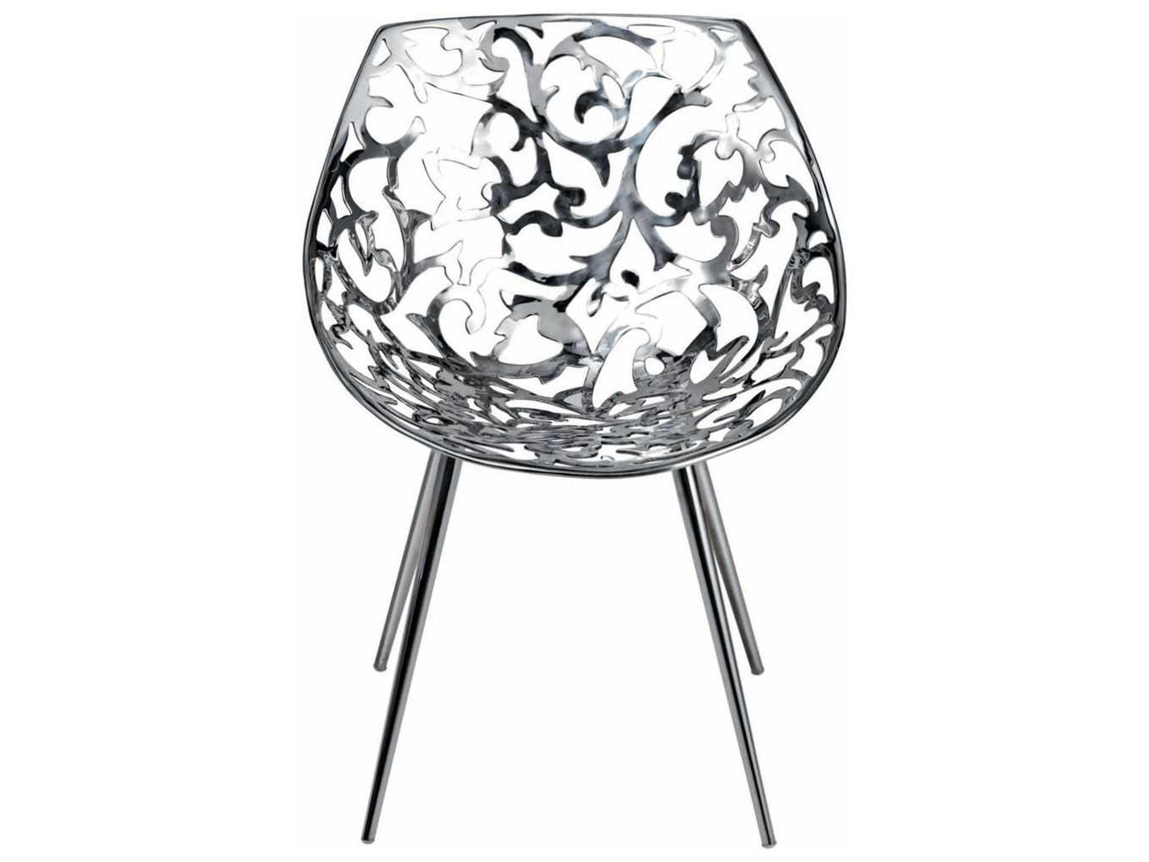 Driade Miss Lacy By Phillippe Starck Silver Accent Chair