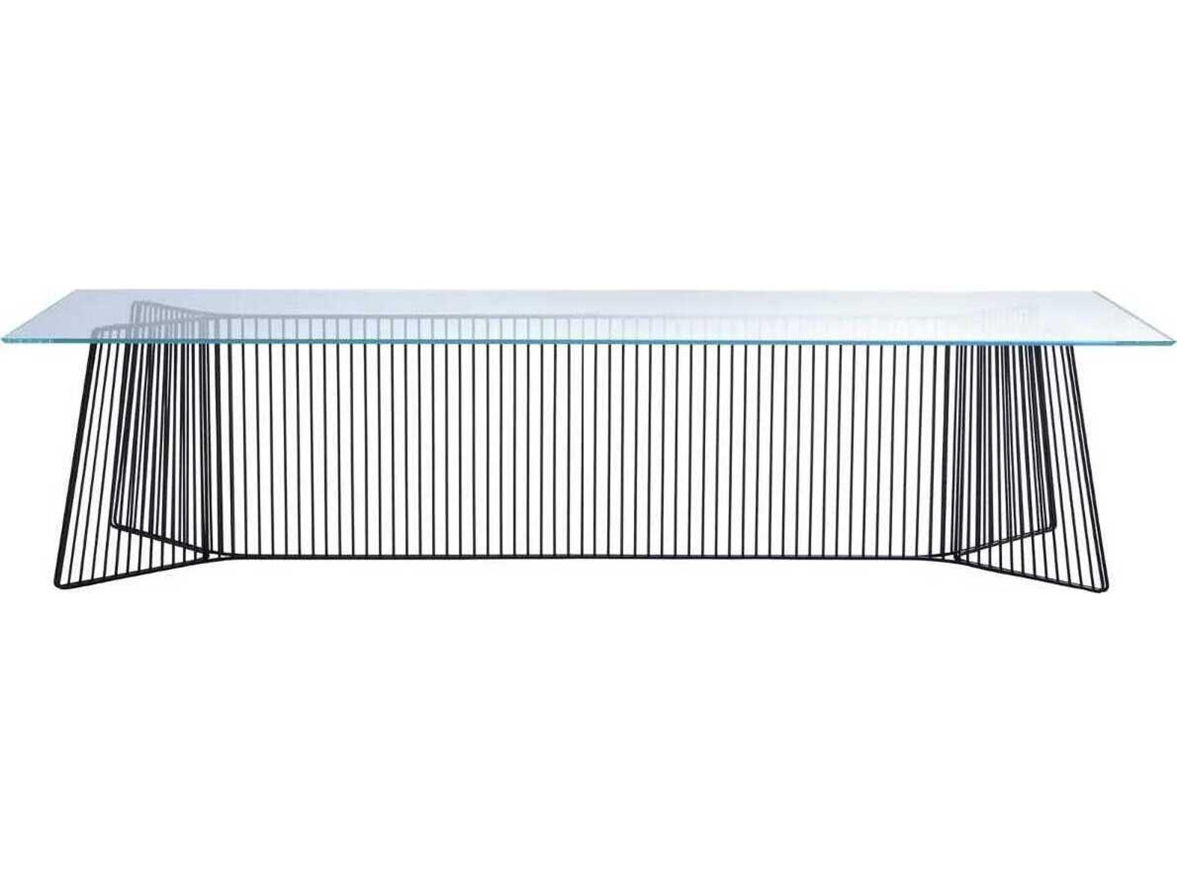 Driade Anapo Rectangular Glass Dining Table