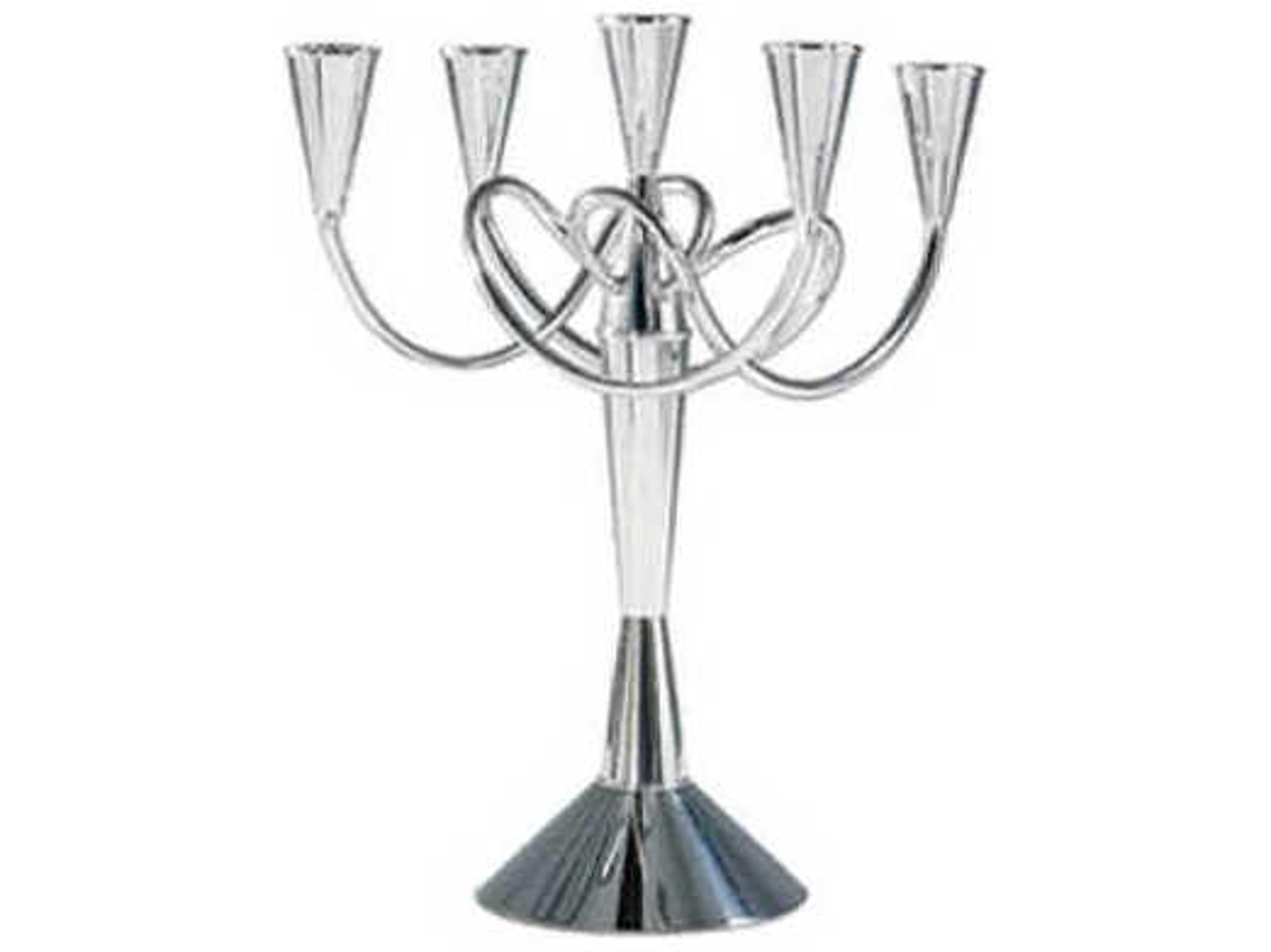 Driade Matthew Boulton Polished Nickeled Brass Candle Holder