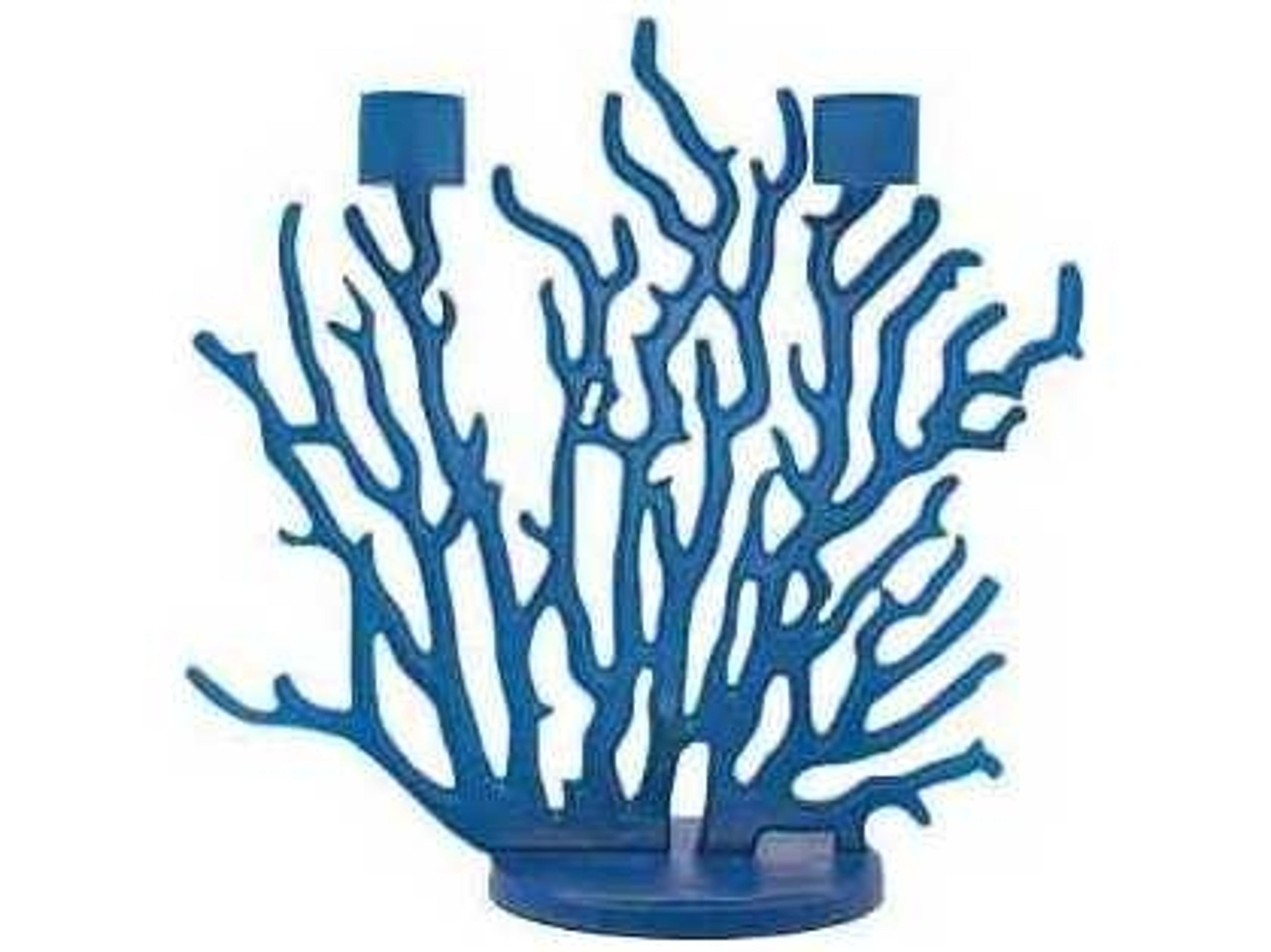 Driade Tenochtitlan Blue Medio Candle Holder