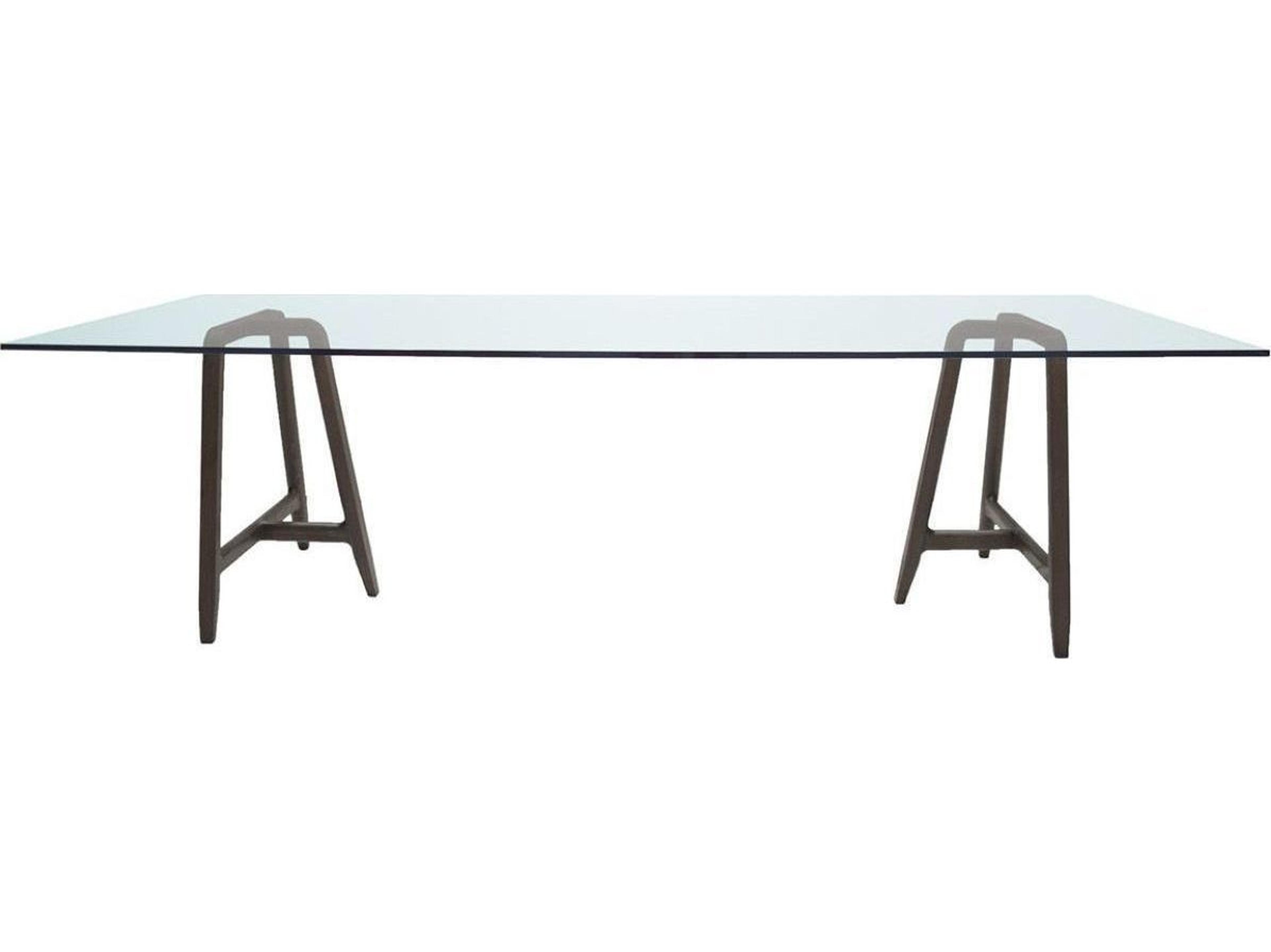 Driade Easel By Ludovica + Roberto Palomba Rectangular Glass Dining Table