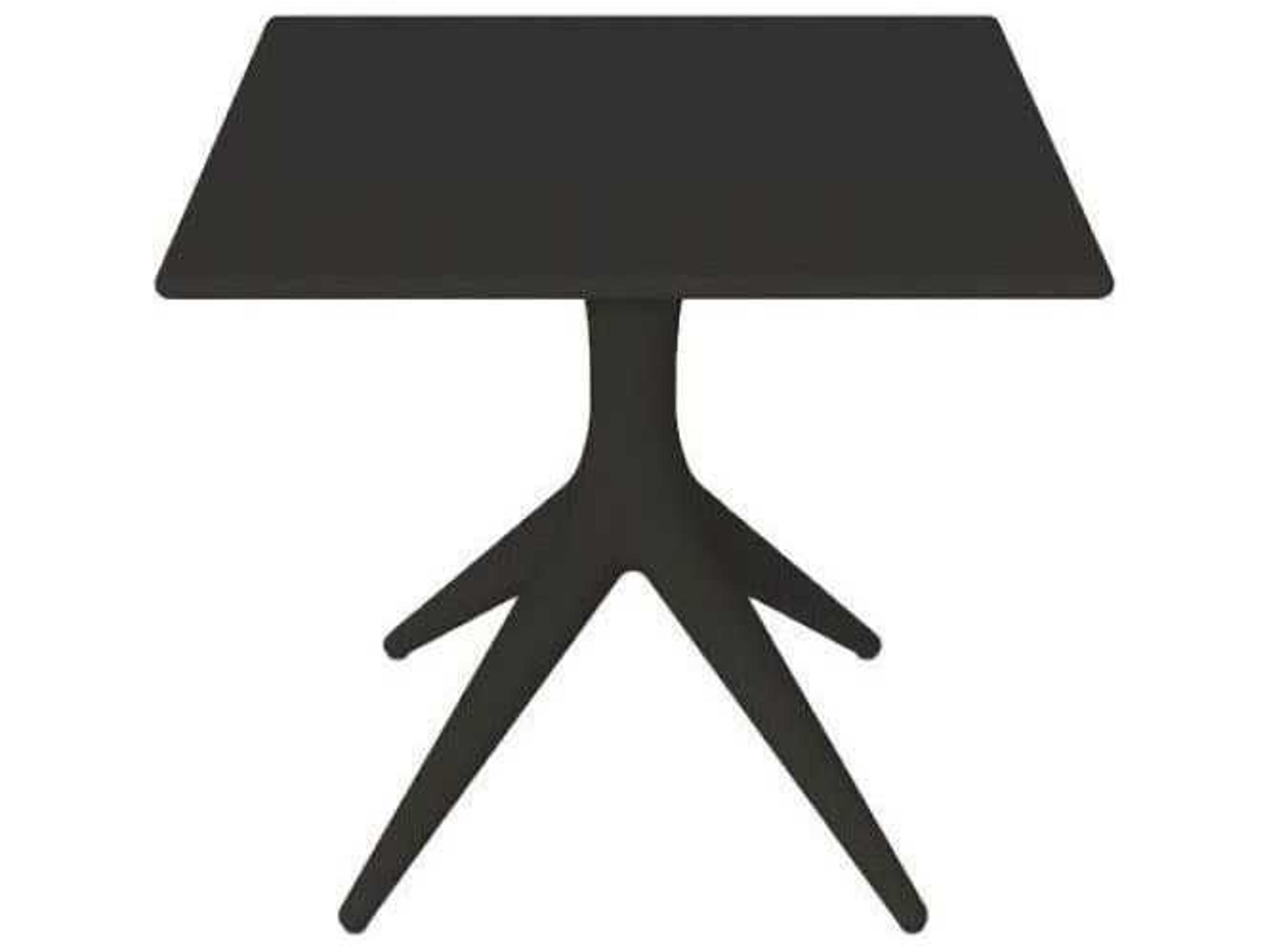 Driade Outdoor App Polypropylene Square Dining Table in Black