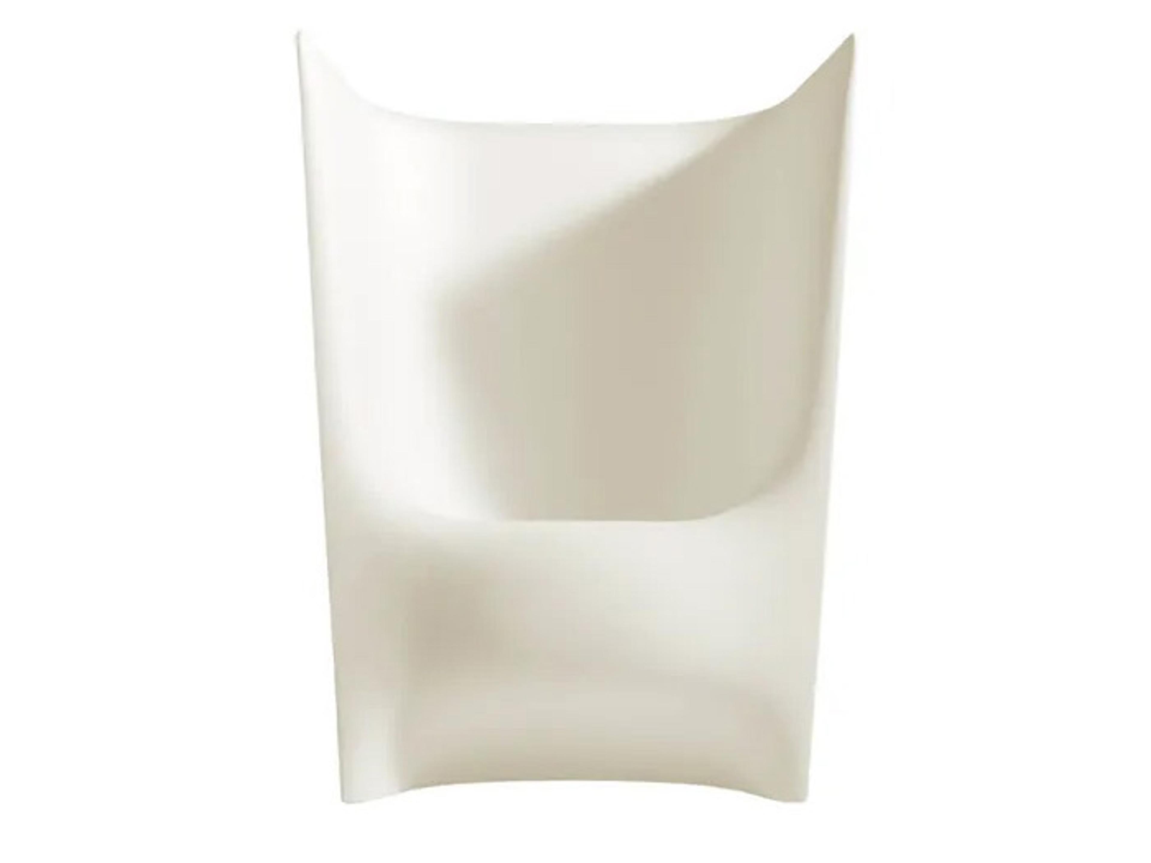 Quick Ship Plie Grade Pile Piaffe Polyenthlene Monobloc Armchair in White