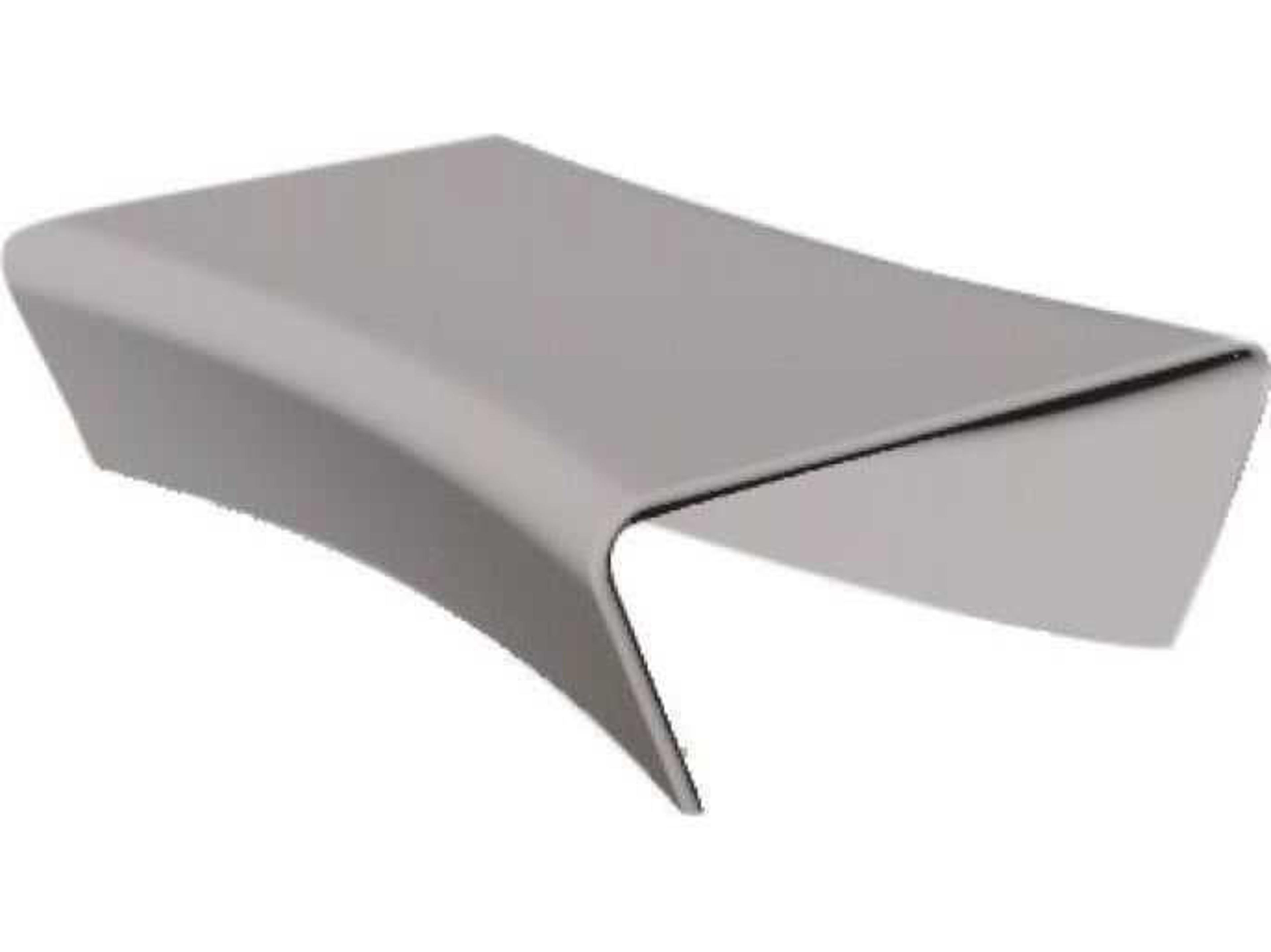 Driade Outdoor Quick Ship Pile Grade Pile Piaffe Polyenthlene Monobloc Light Grey Rectangular Coffee Table