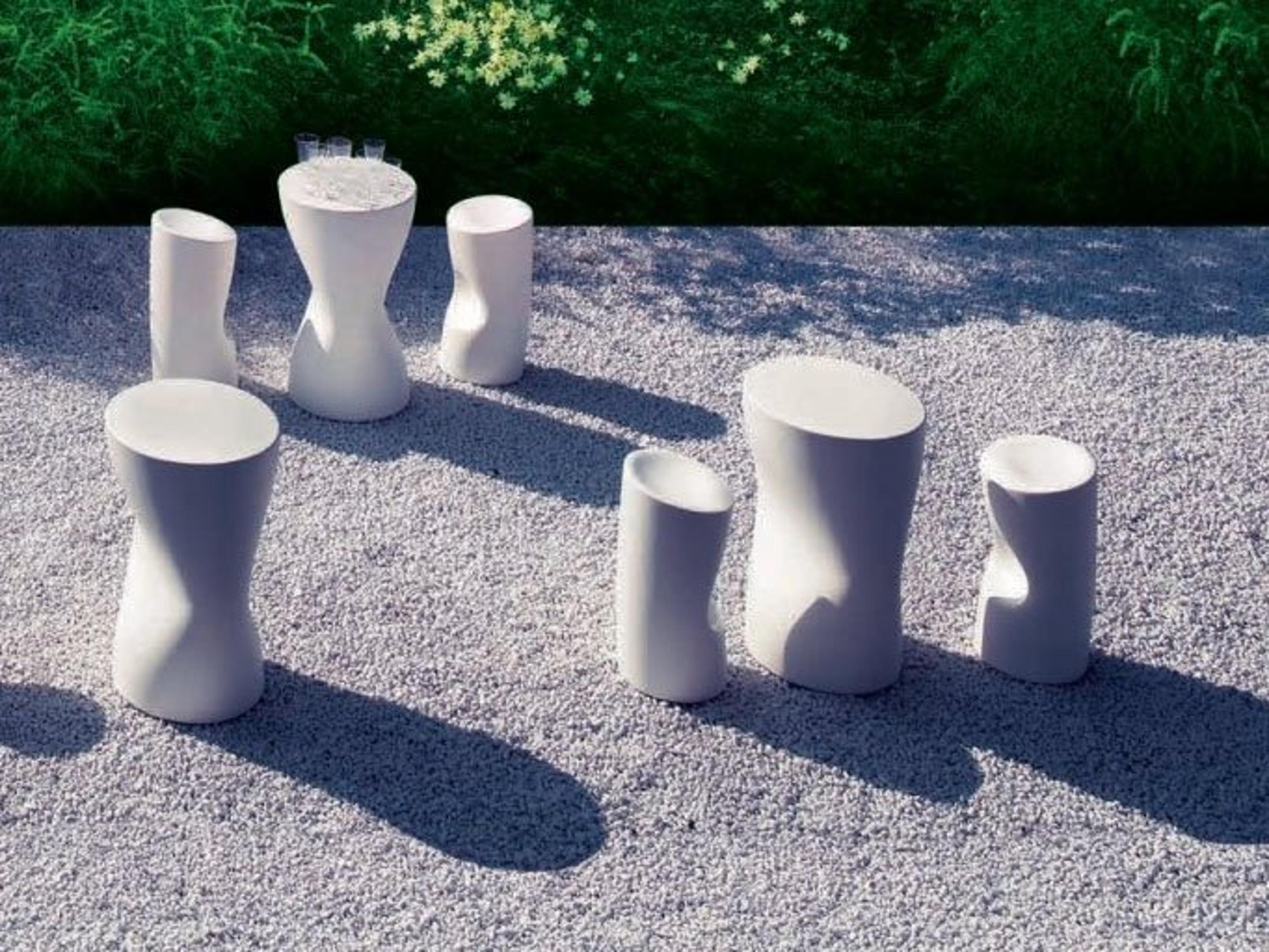 Driade Outdoor Tokyo-Pop Polyethylene Monobloc Bar Set in White