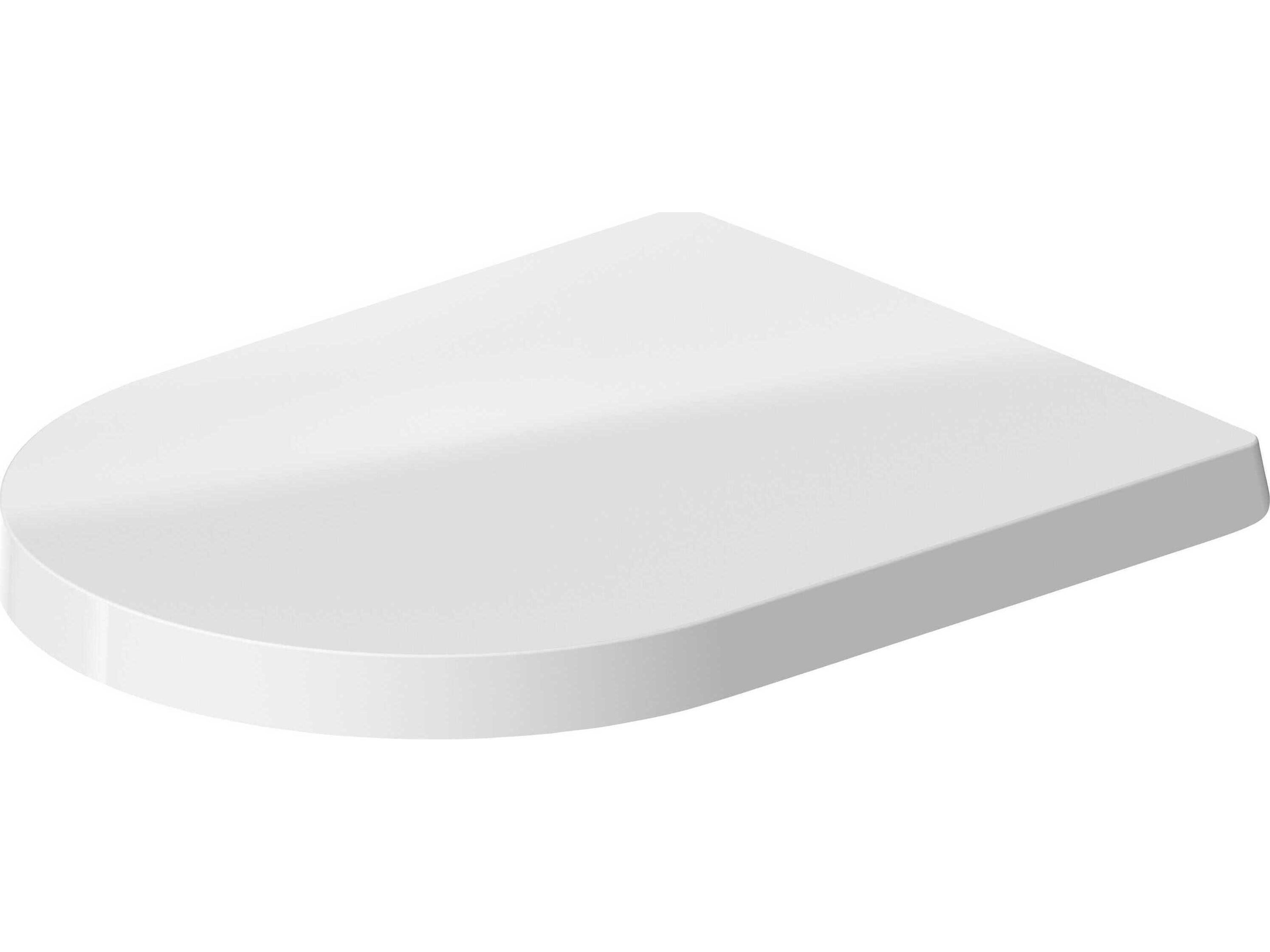 Duravit Me By Starck 15'' Elongated White Satin Matt Toilet Seat - Soft closure