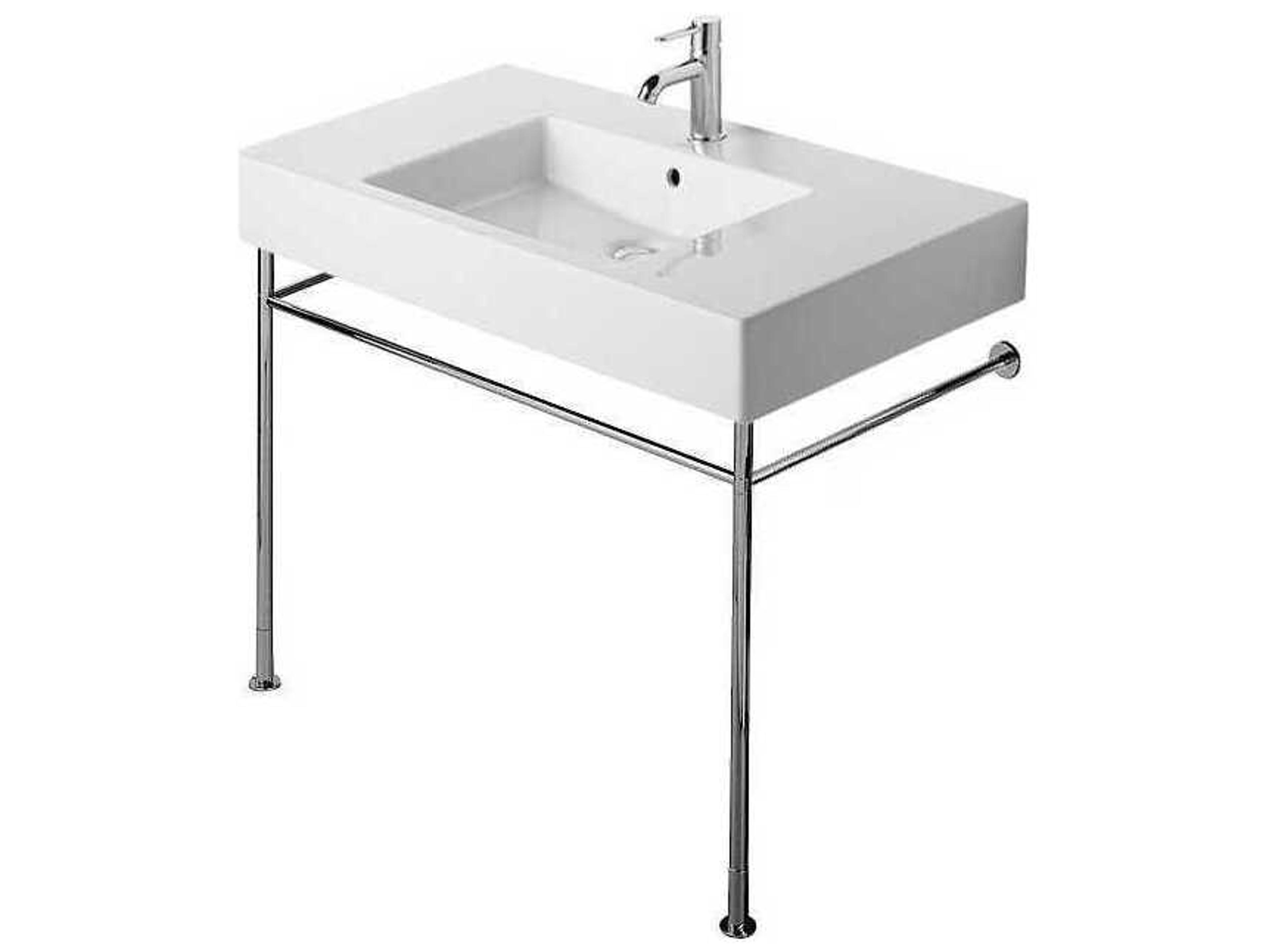 Duravit Vero 31'' Polished Chrome Metal Console