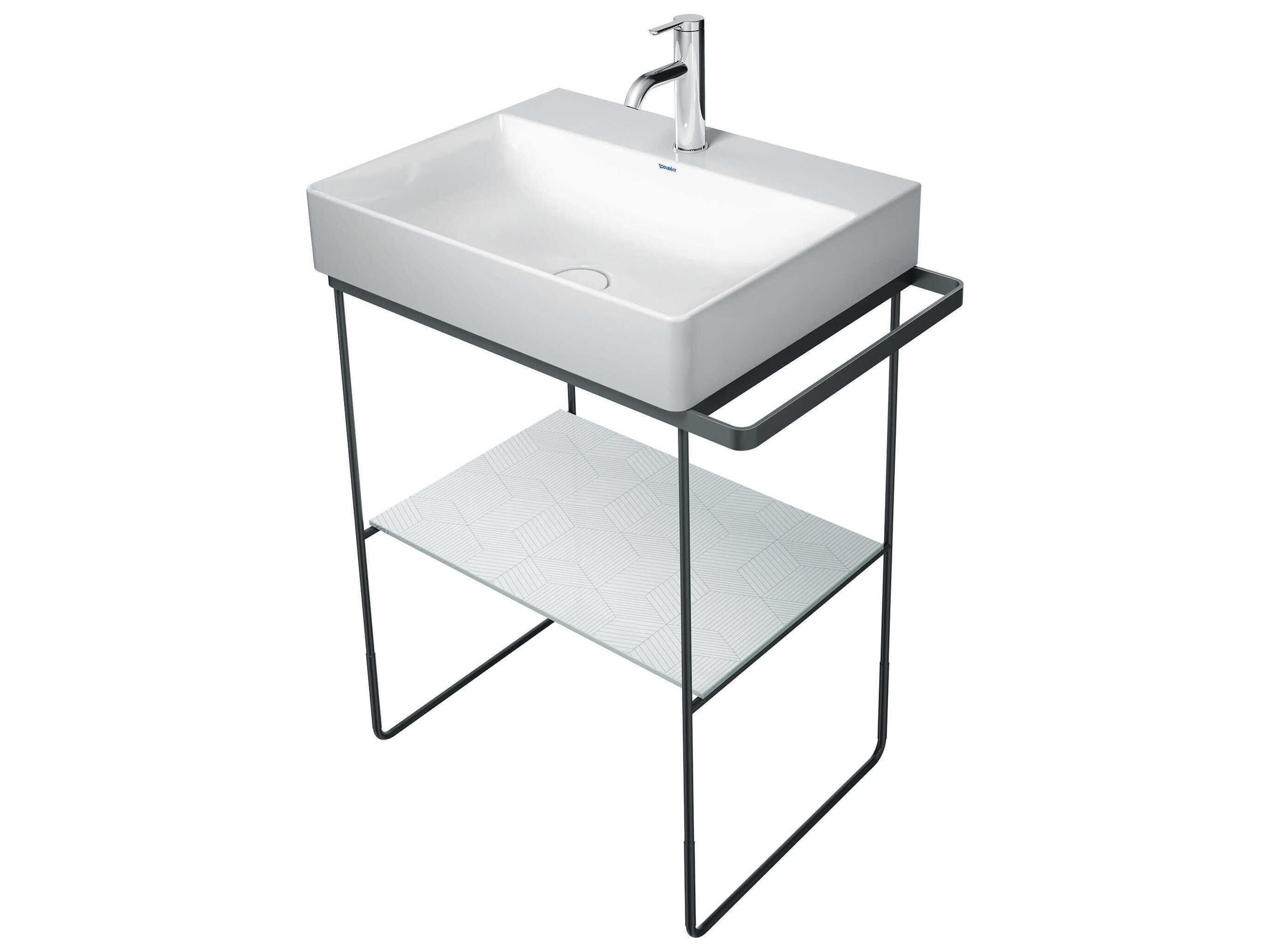 Duravit Durasquare 26'' Freestanding Black Console