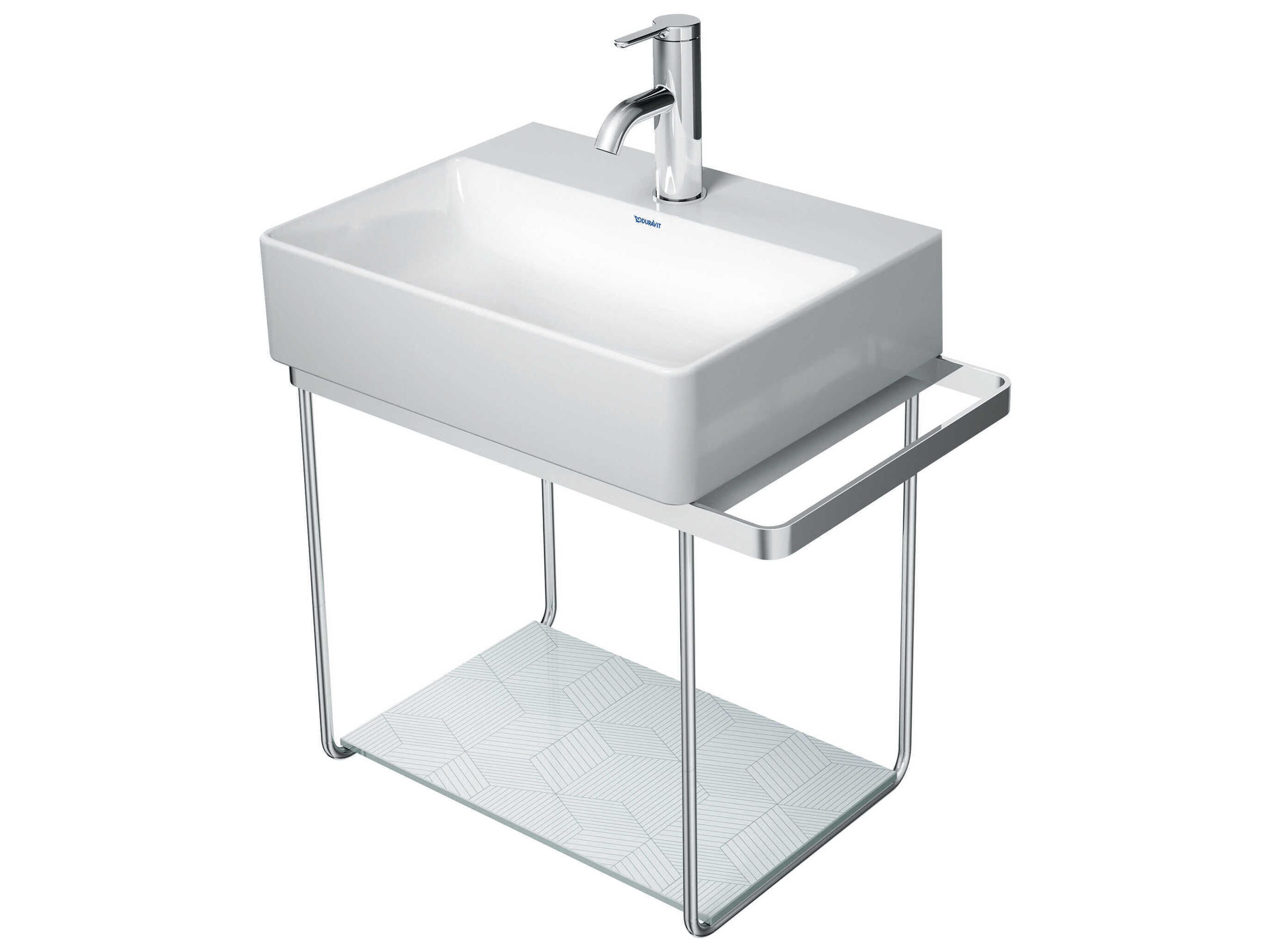 Duravit Durasquare 21'' Freestanding Chrome Console