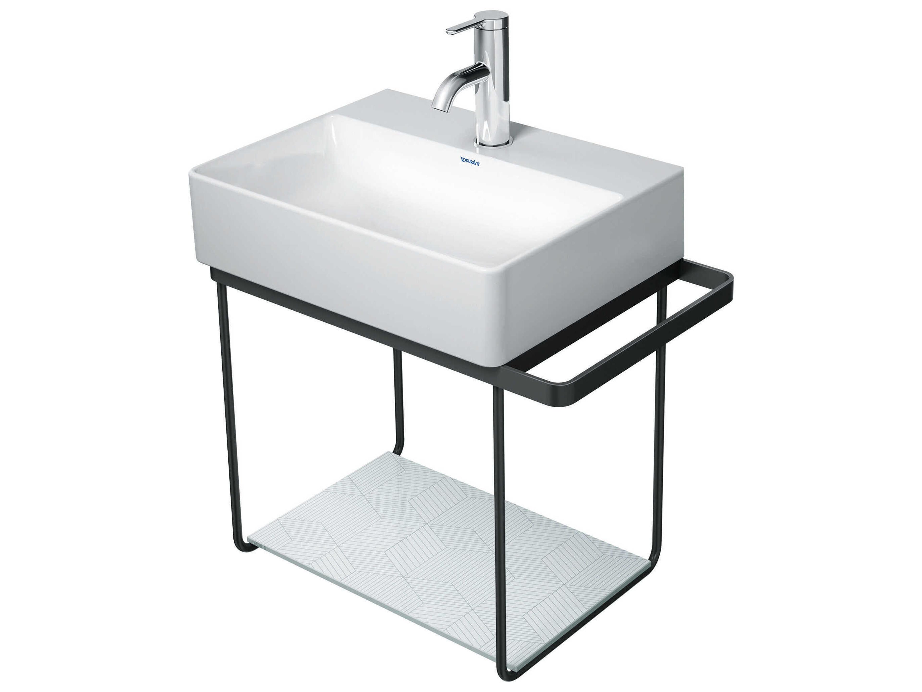 Duravit Durasquare 21'' Freestanding Black Console