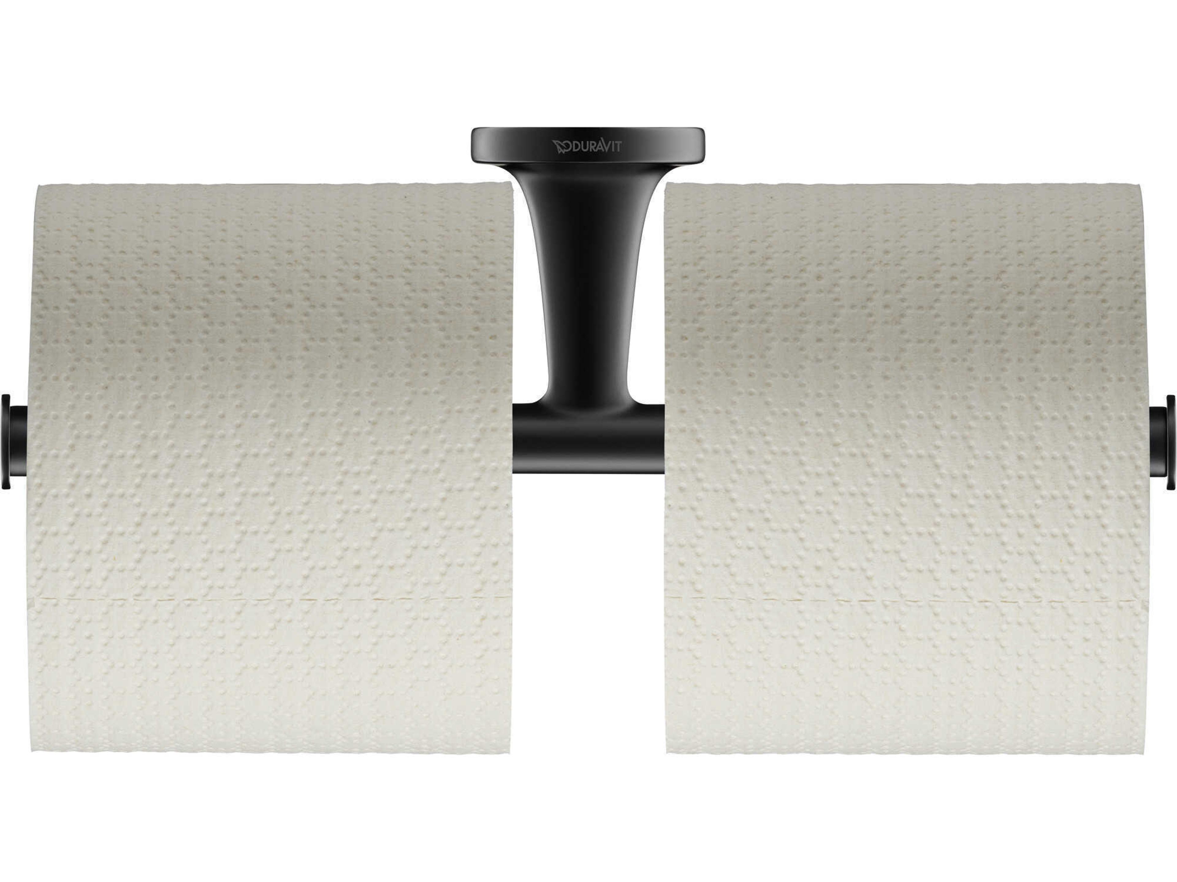 Duravit Starck T Matte Black Double Toilet Paper Holder