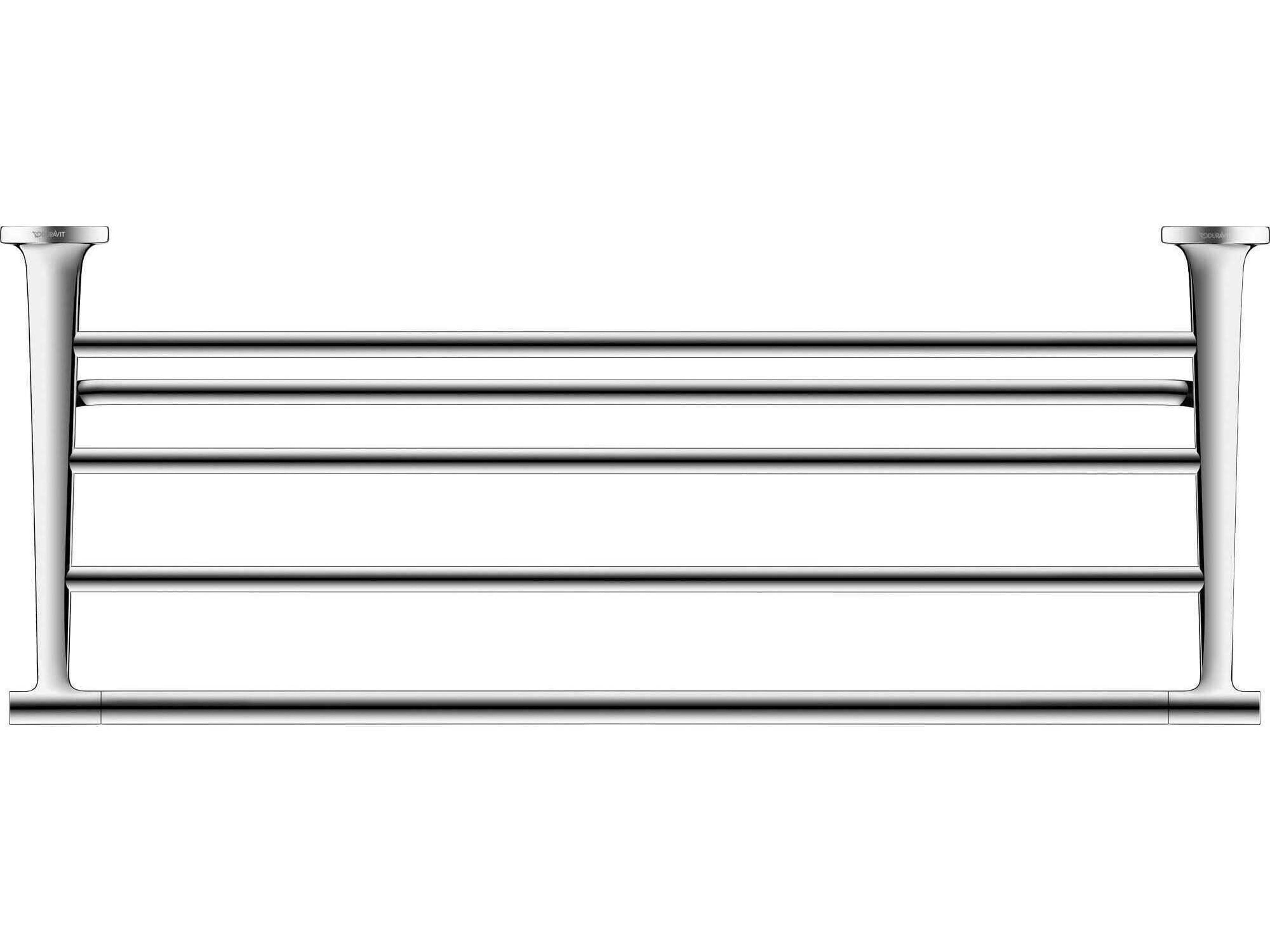 Duravit Starck T 24'' Chrome Towel Shelf