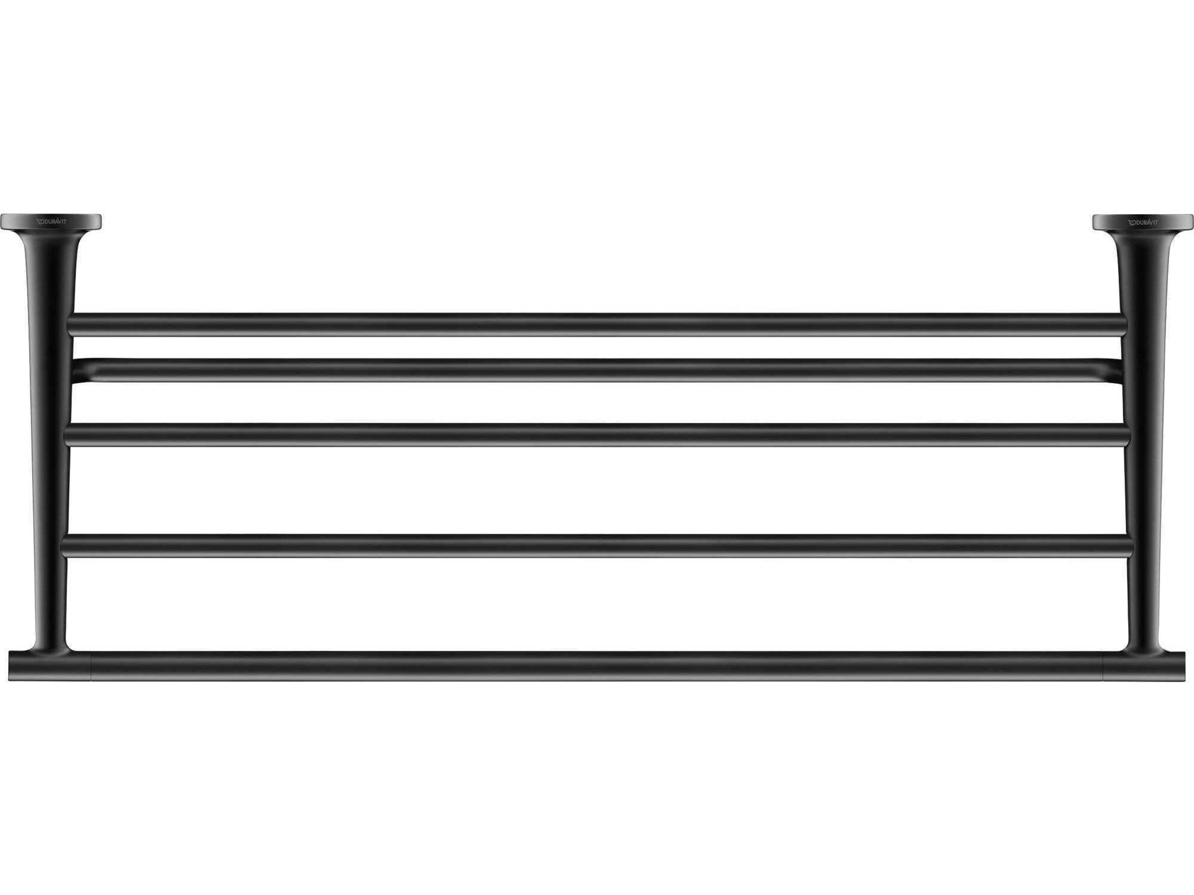 Duravit Starck T 24'' Matte Black Towel Shelf