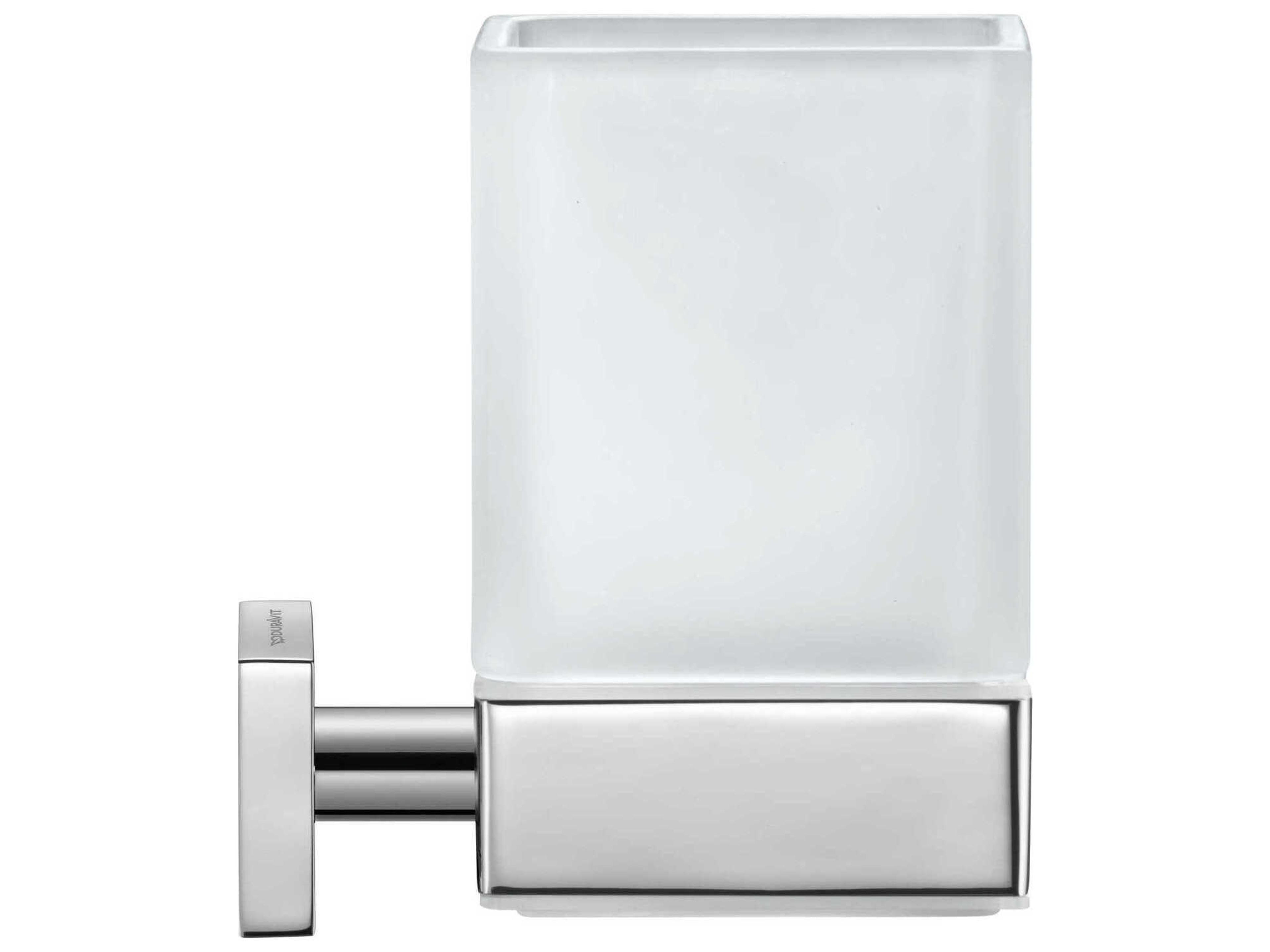 Duravit Karree 4'' Chrome Toothbrush Holder