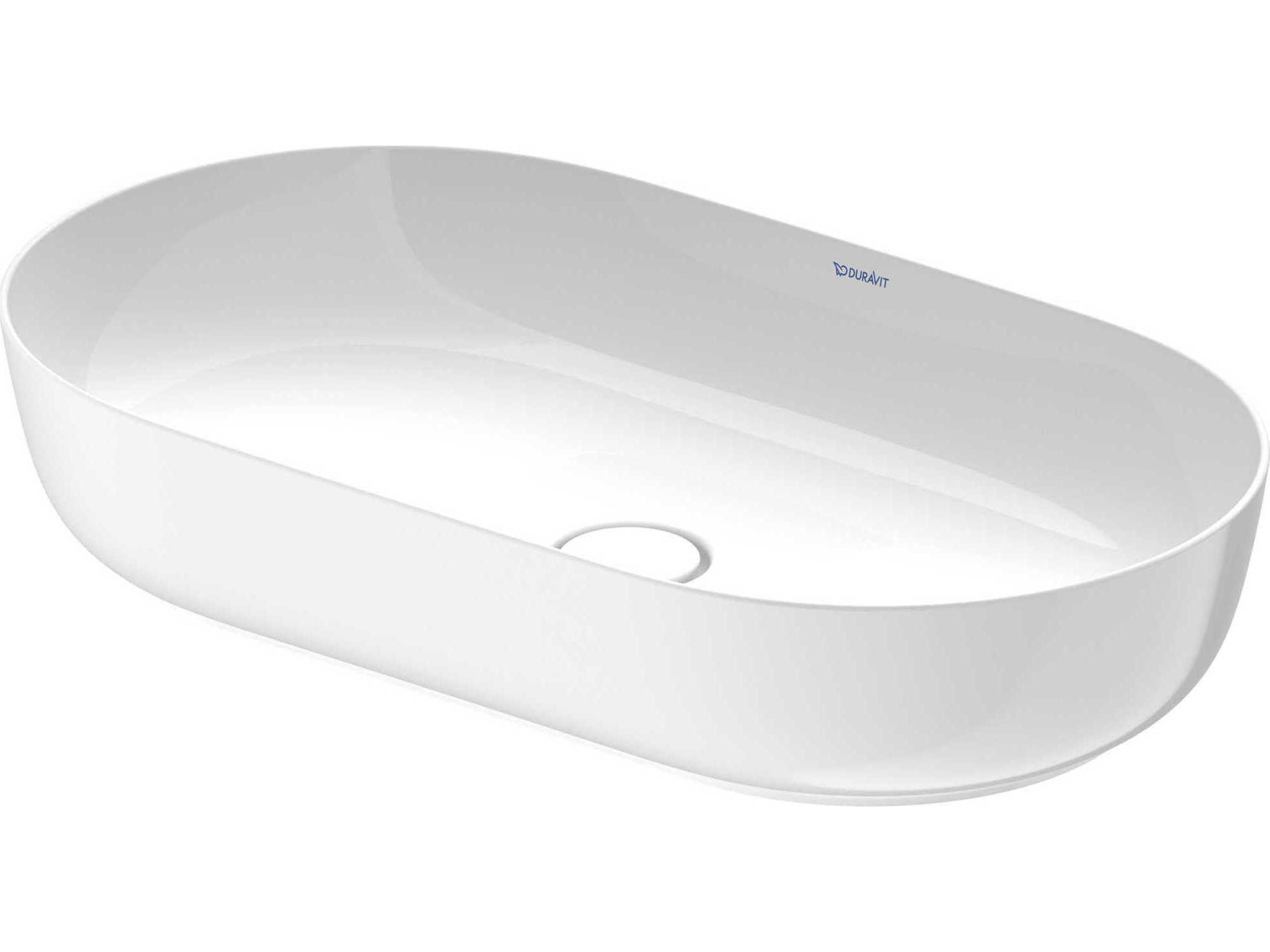 Duravit Luv 27'' White High Glos Washbowl Sink with No Faucet Holes