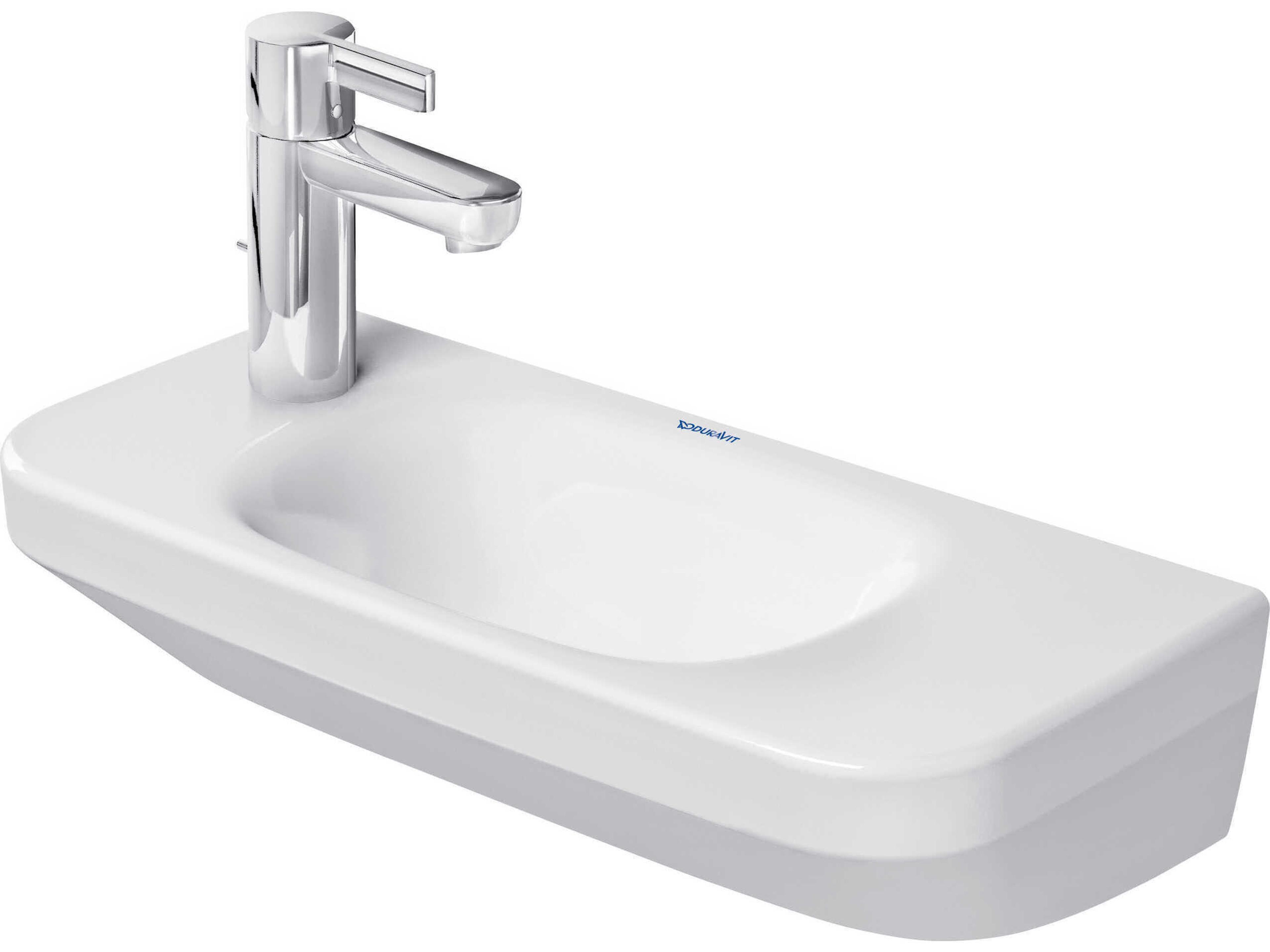 Duravit Durastyle 20'' Ceramic White High Gloss  Sink with 1 Left-Side Faucet hole
