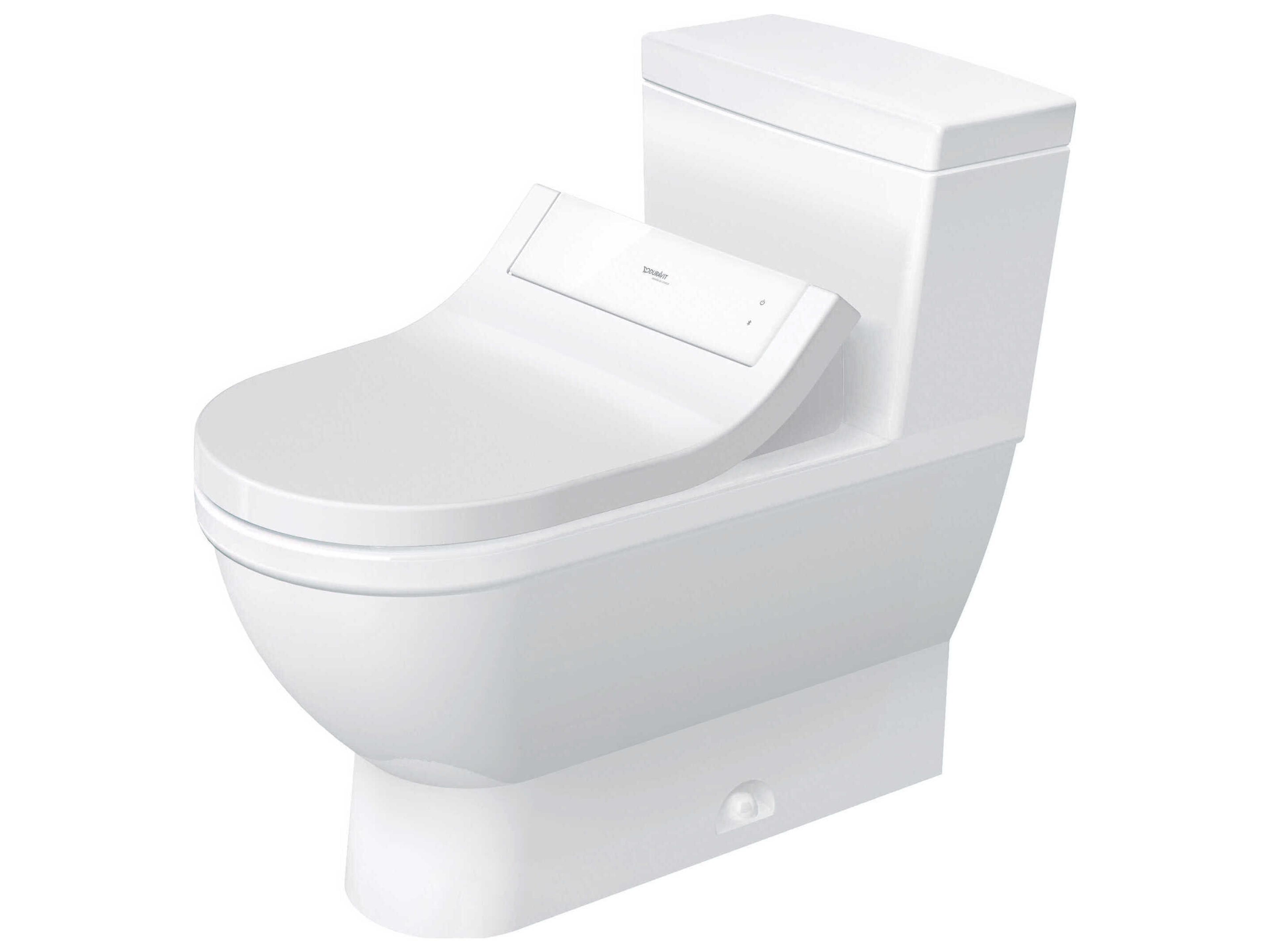 Duravit Starck 3 16'' Ceramic White High Gloss One-Piece Toilet - HygieneGlaze