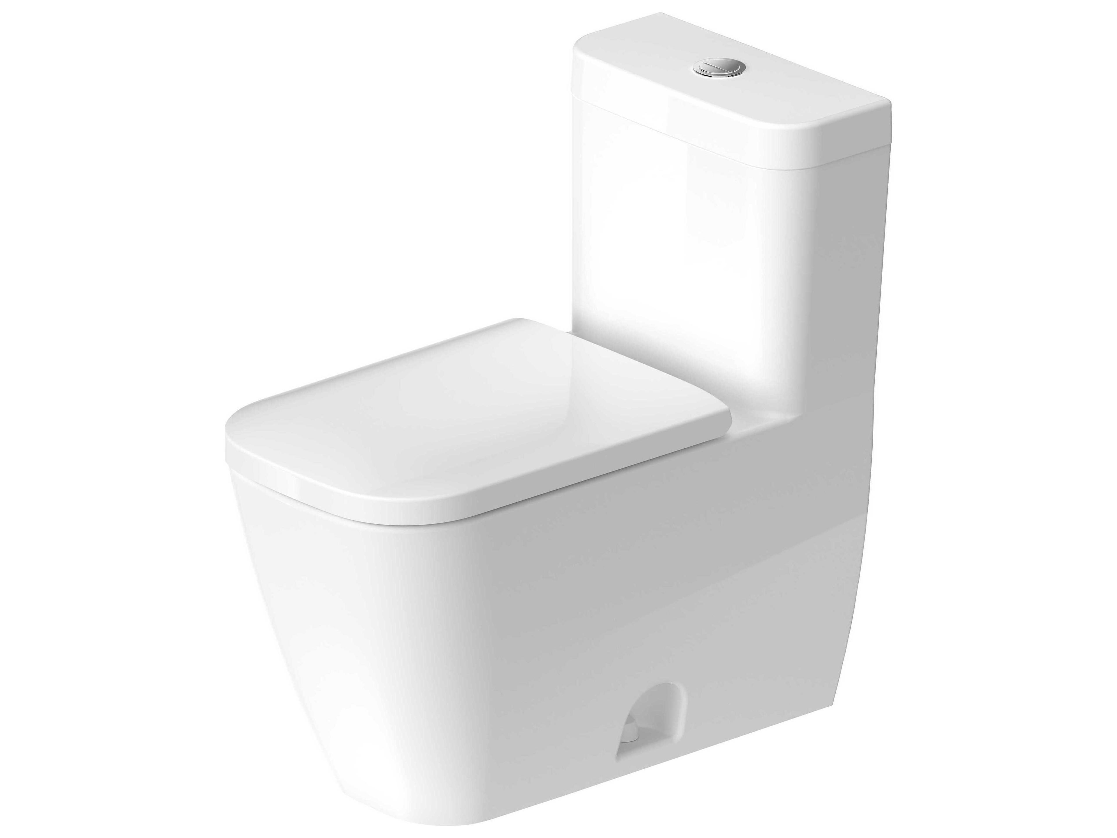 Duravit Happy D.2 16'' Ceramic White High Gloss One-Piece Toilet