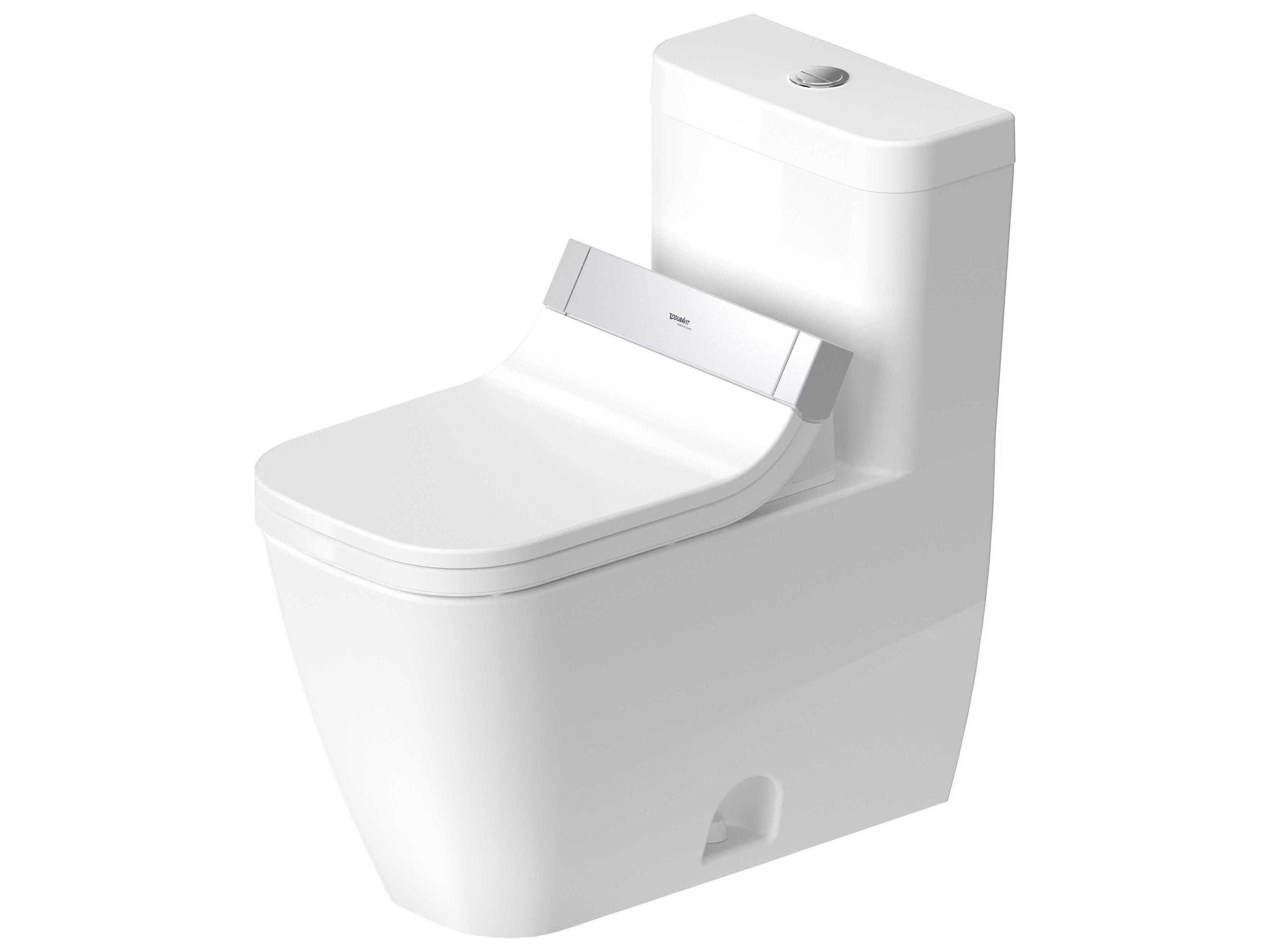 Duravit Happy D.2 15'' Ceramic White High Gloss One-Piece Toilet