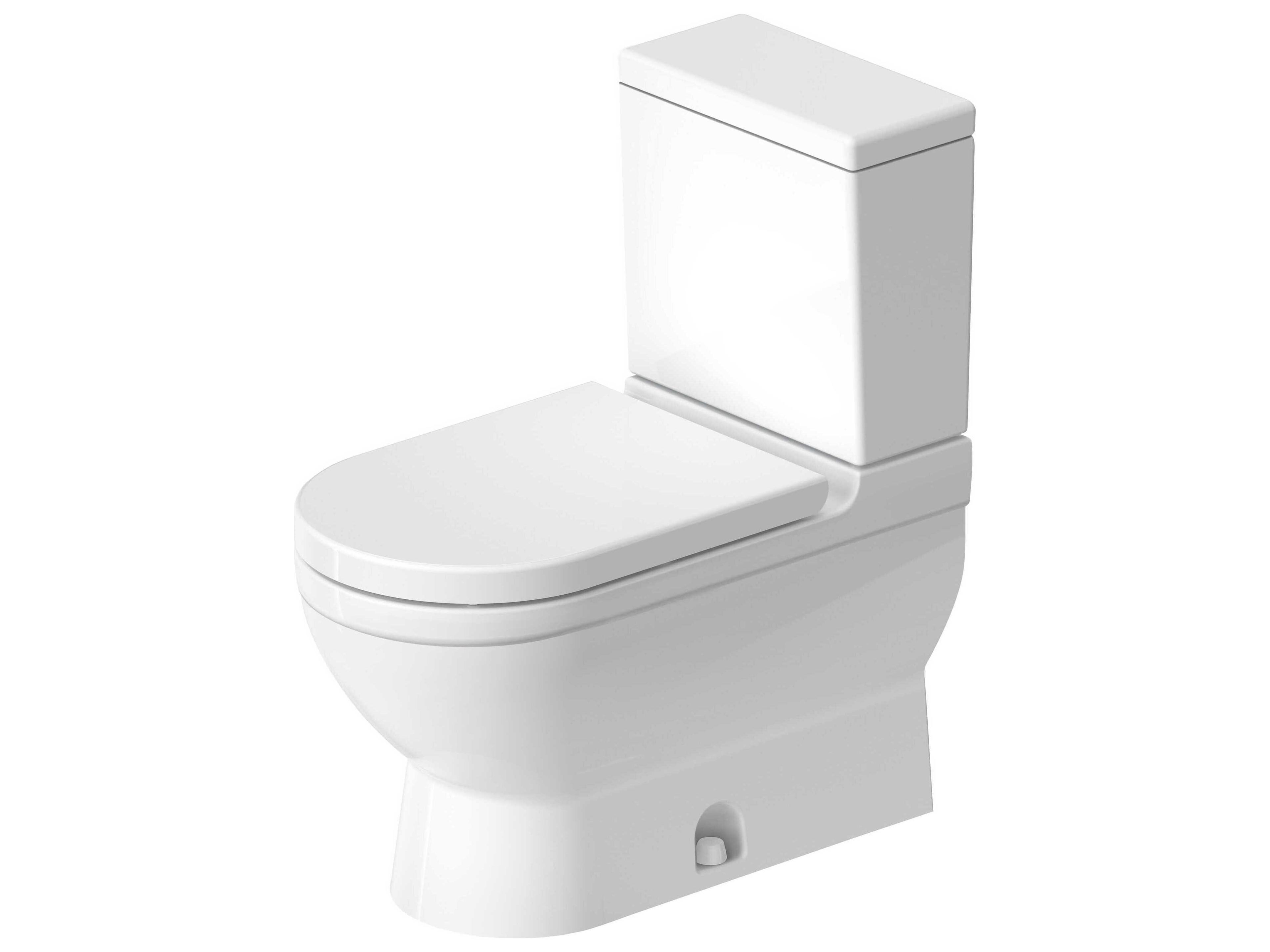 Duravit Starck 3 15'' Ceramic White High Gloss Floor-Mounted Toilet - 1.19 / 1.27 GPF