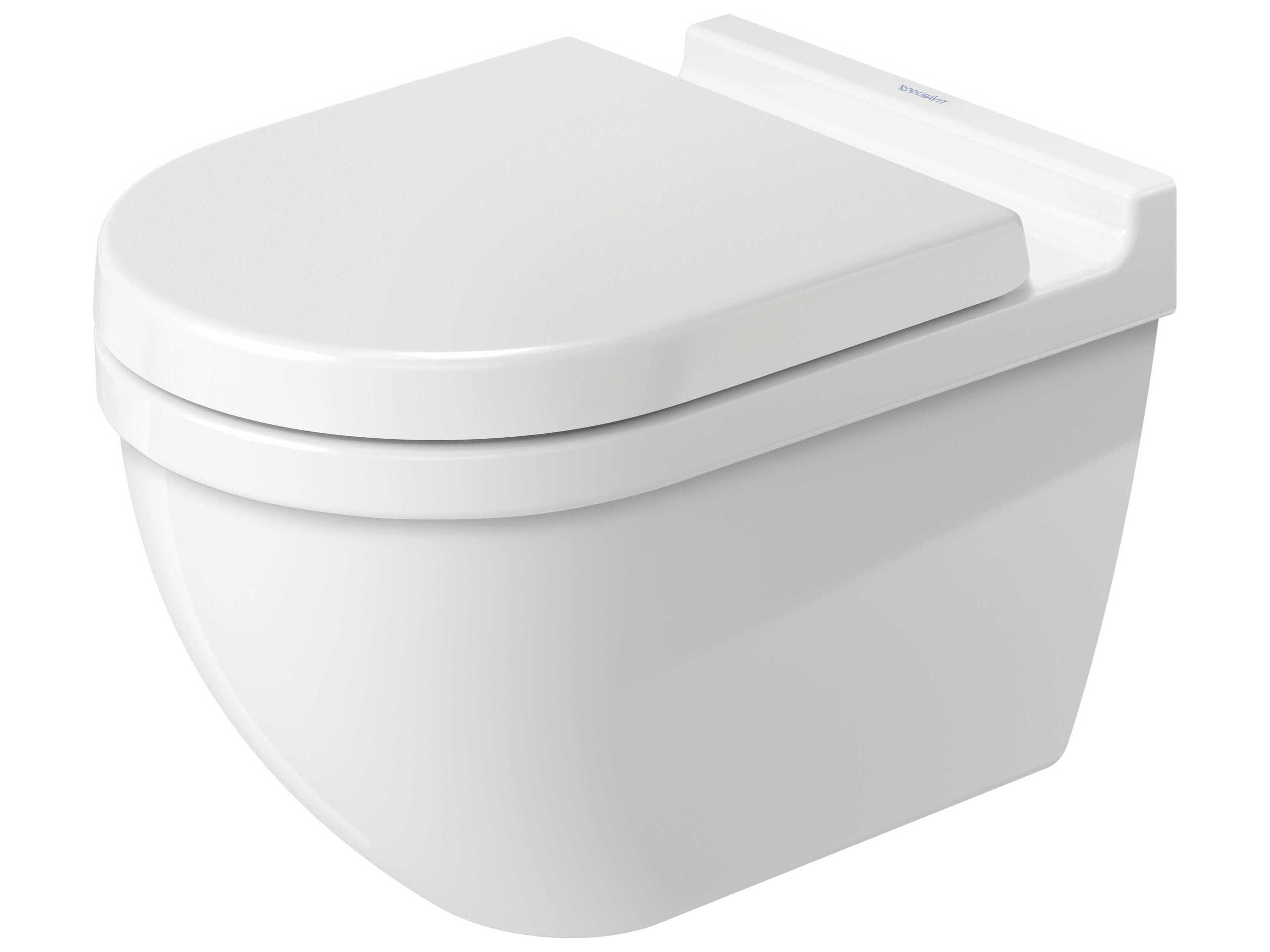 Duravit Starck 3 14'' Ceramic White High Gloss Wall-Mounted Toilet