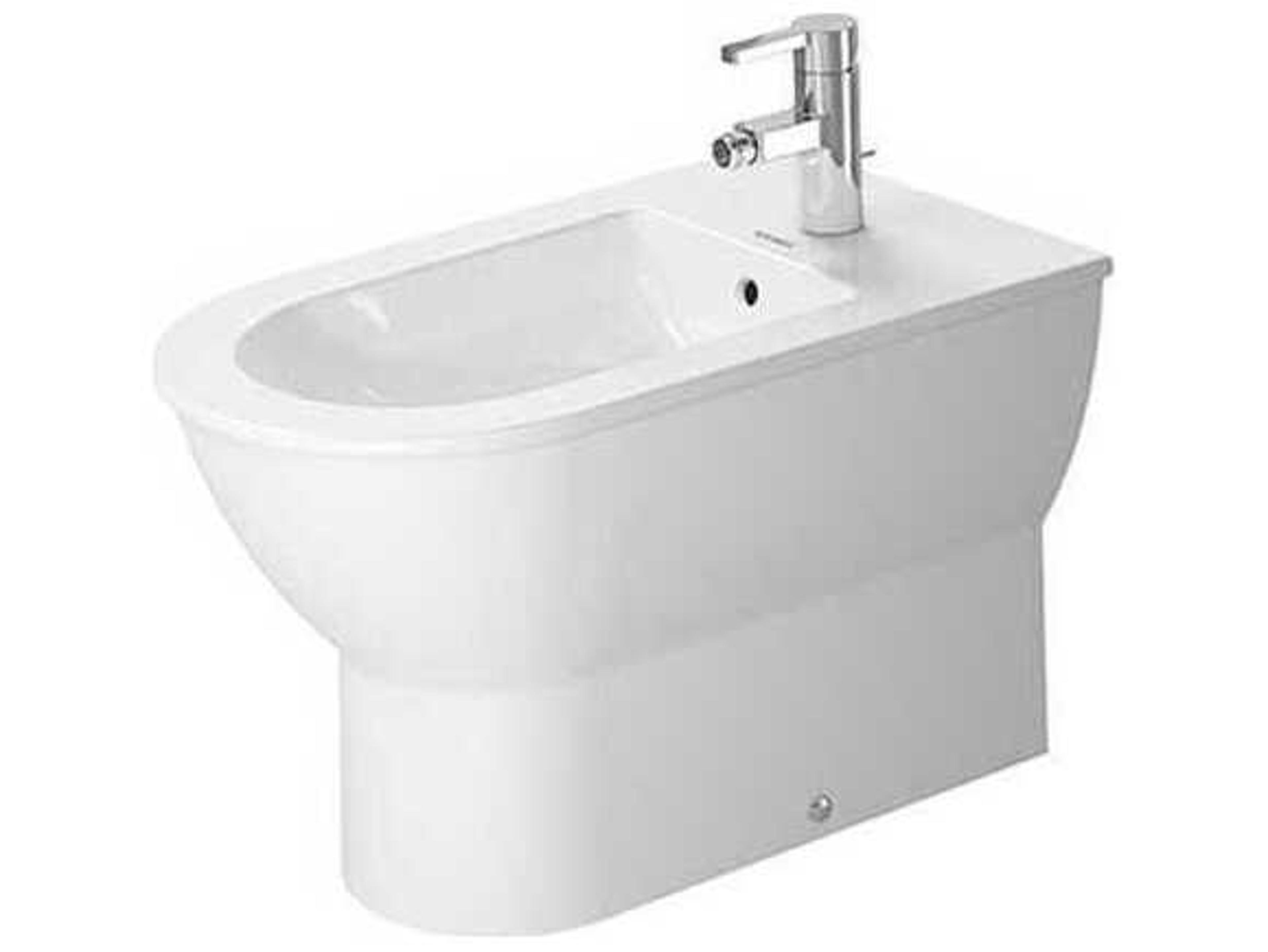 Duravit Darling 15'' White High Gloss Wall-Mounted Bidet with 1 Faucet Hole
