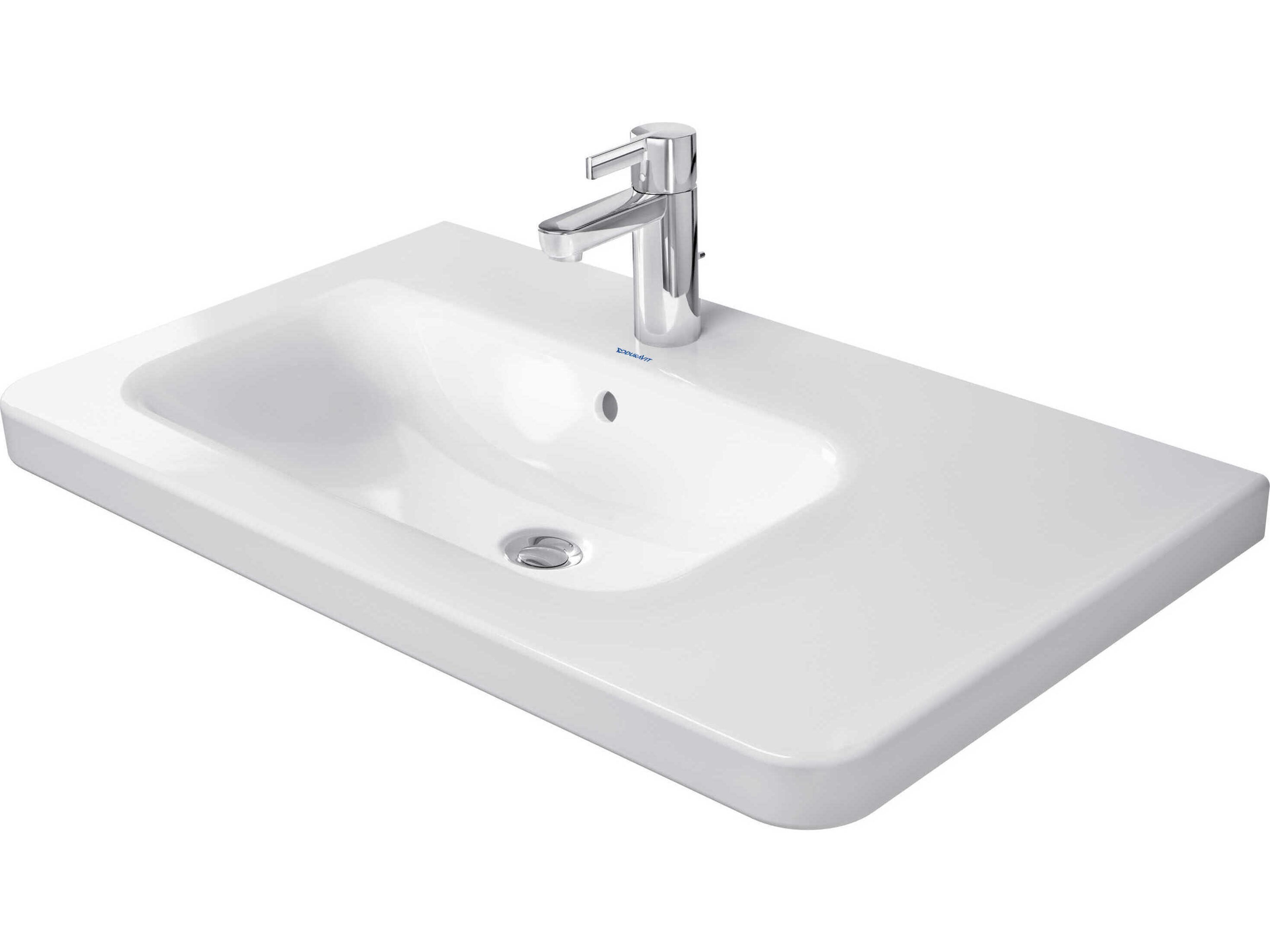 Duravit Durastyle 31'' Ceramic White High Gloss Sink with 1 Faucet Hole
