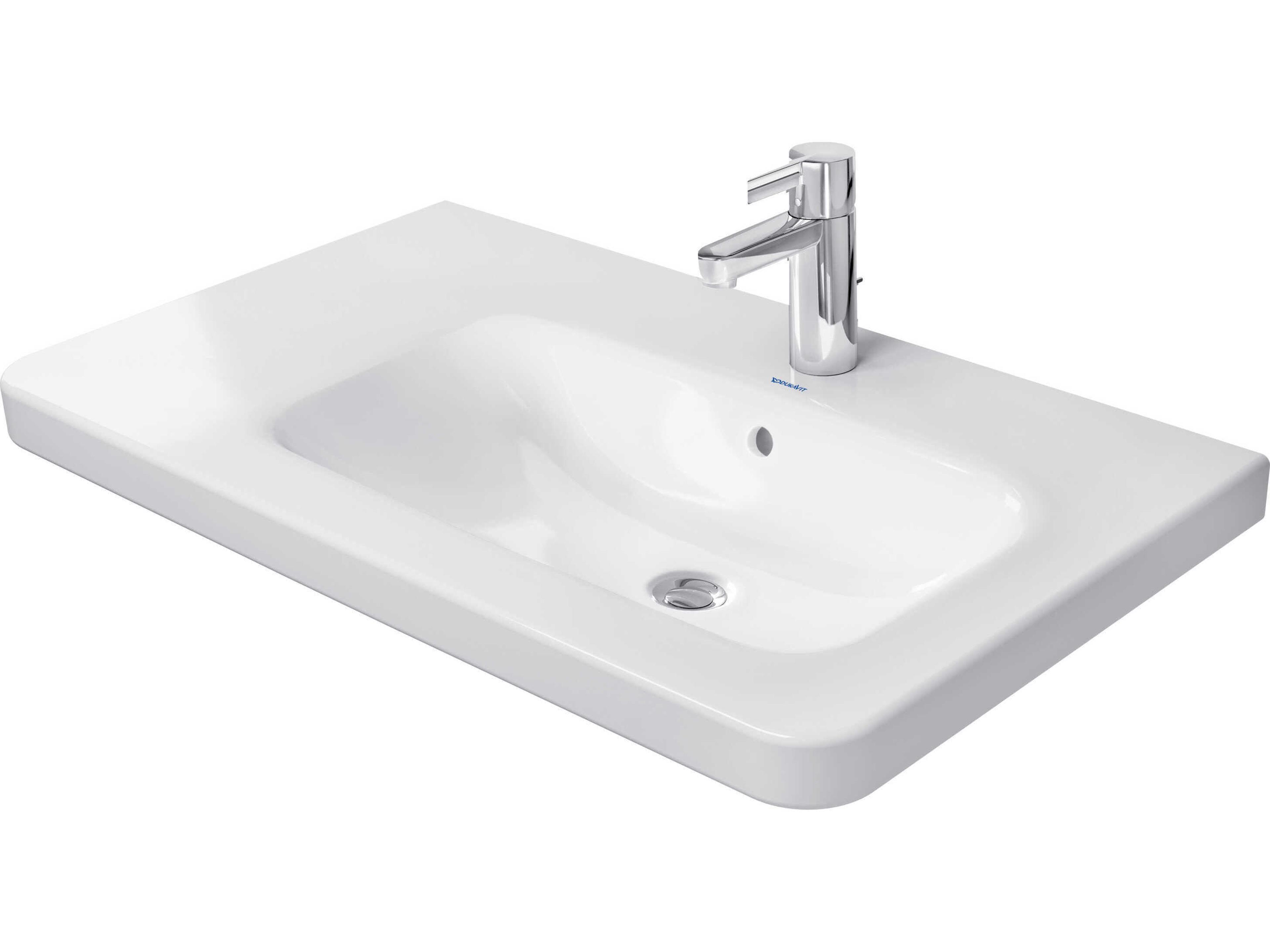 Duravit Durastyle 31'' Ceramic White High Gloss Sink with 1 Faucet Hole