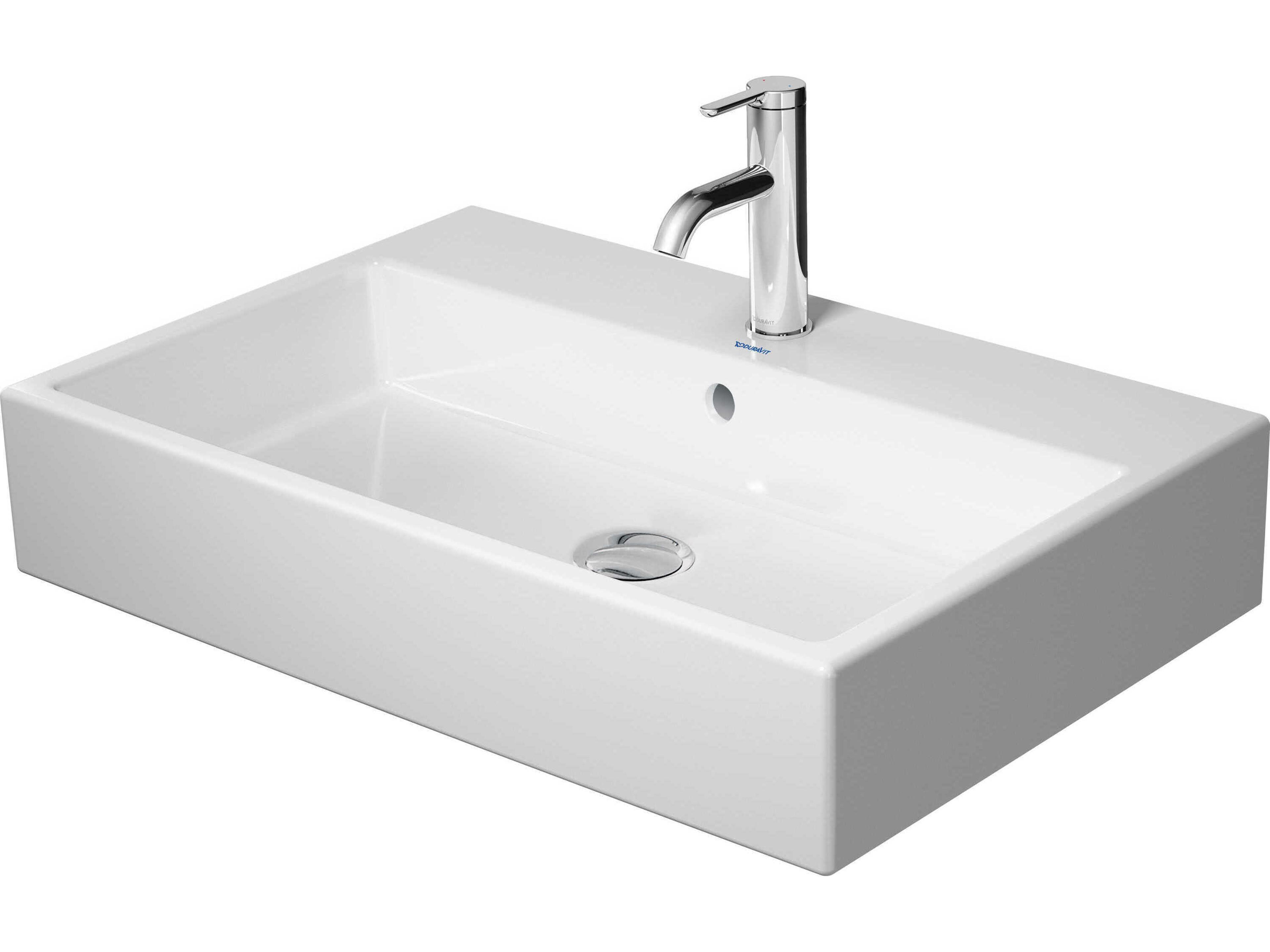Duravit Vero 28'' Ceramic White High Gloss Sink with 1 Faucet Hole