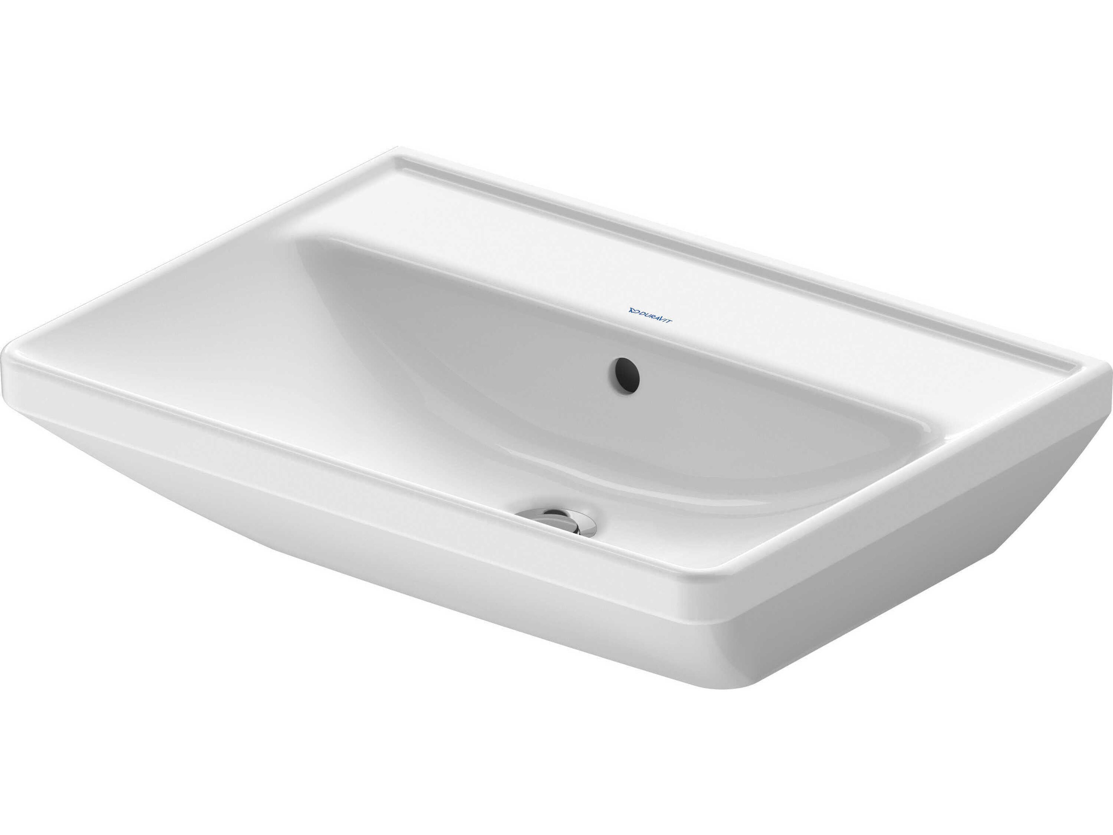 Duravit D-neo 24'' Ceramic White High Gloss Sink with No Faucet hole