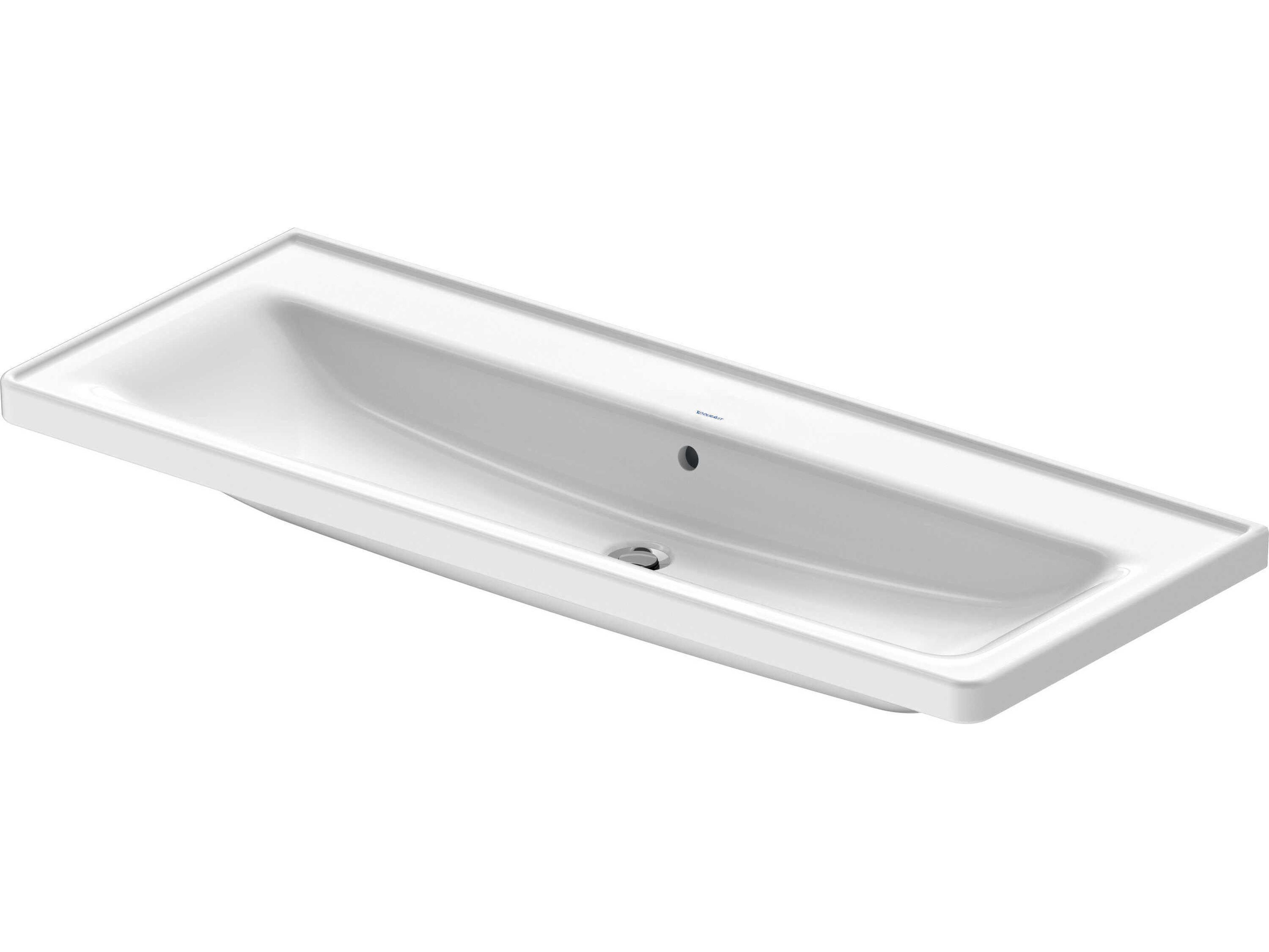D-neo 48'' Ceramic White High Gloss Sink with No Faucet hole