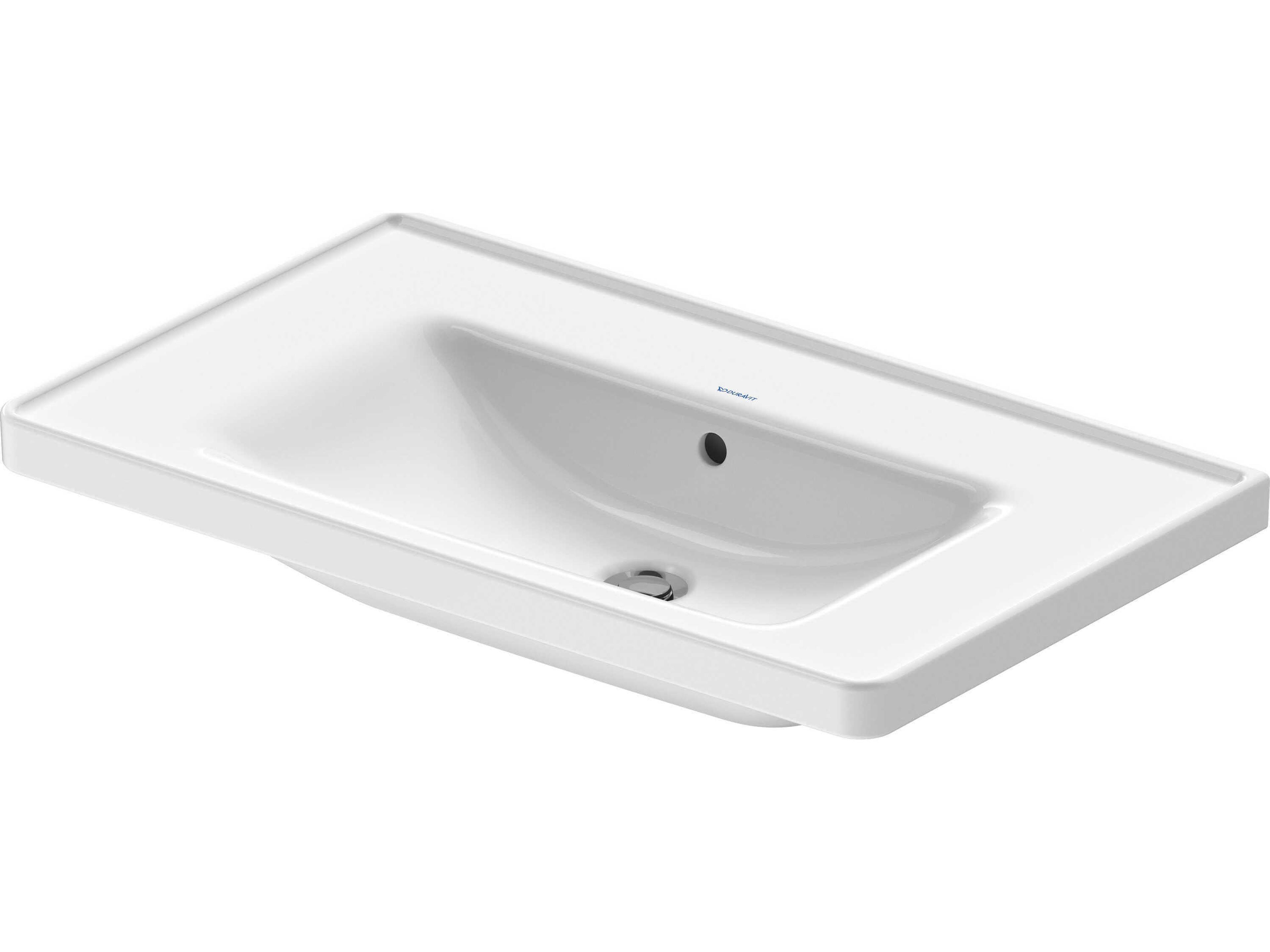 Duravit D-neo 32'' Ceramic White High Gloss Sink with No Faucet hole