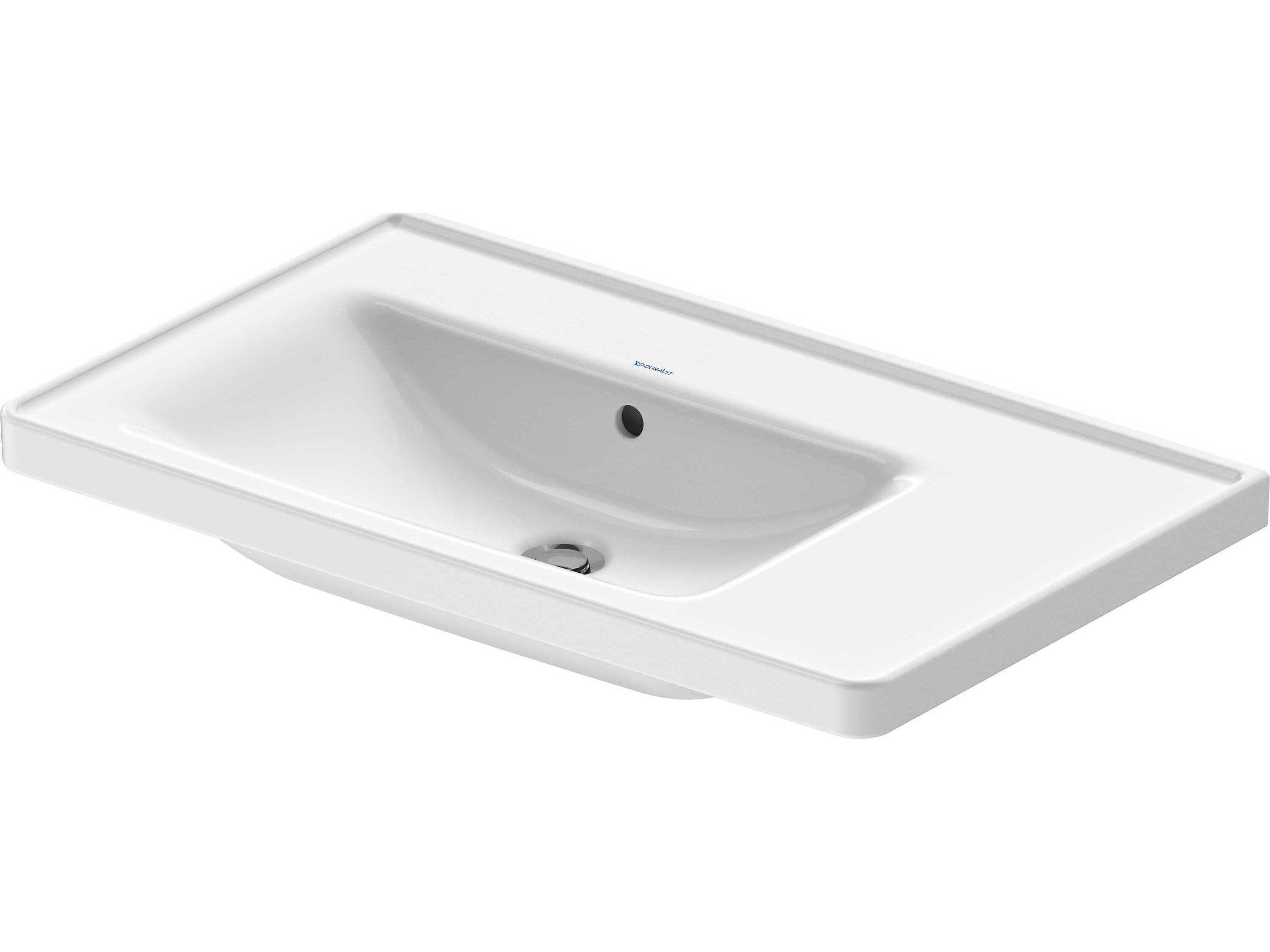 Duravit D-neo 32'' Ceramic White High Gloss Sink with No Faucet hole