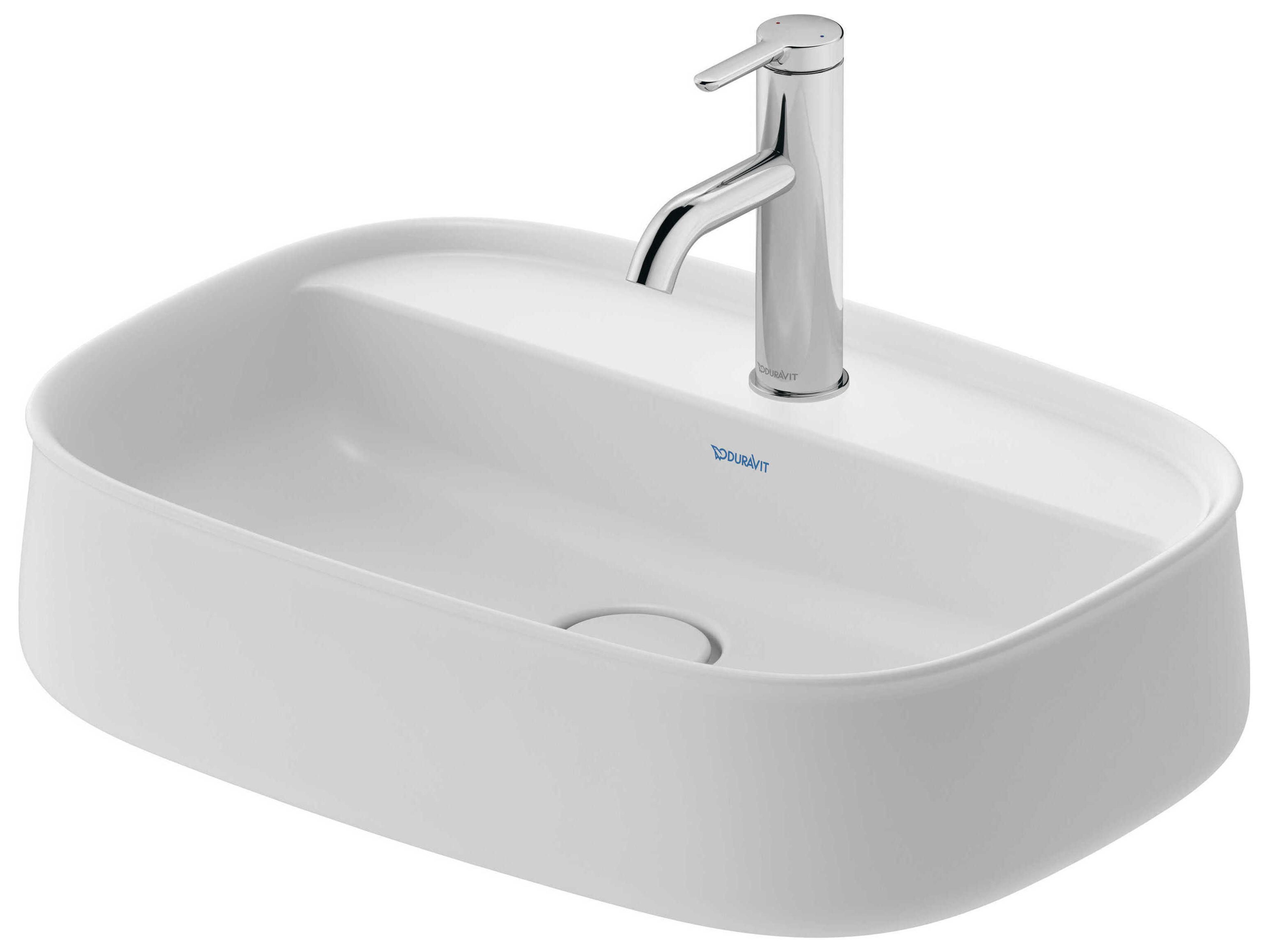Duravit Zencha 22'' White Satin Matte Washbowl Sink