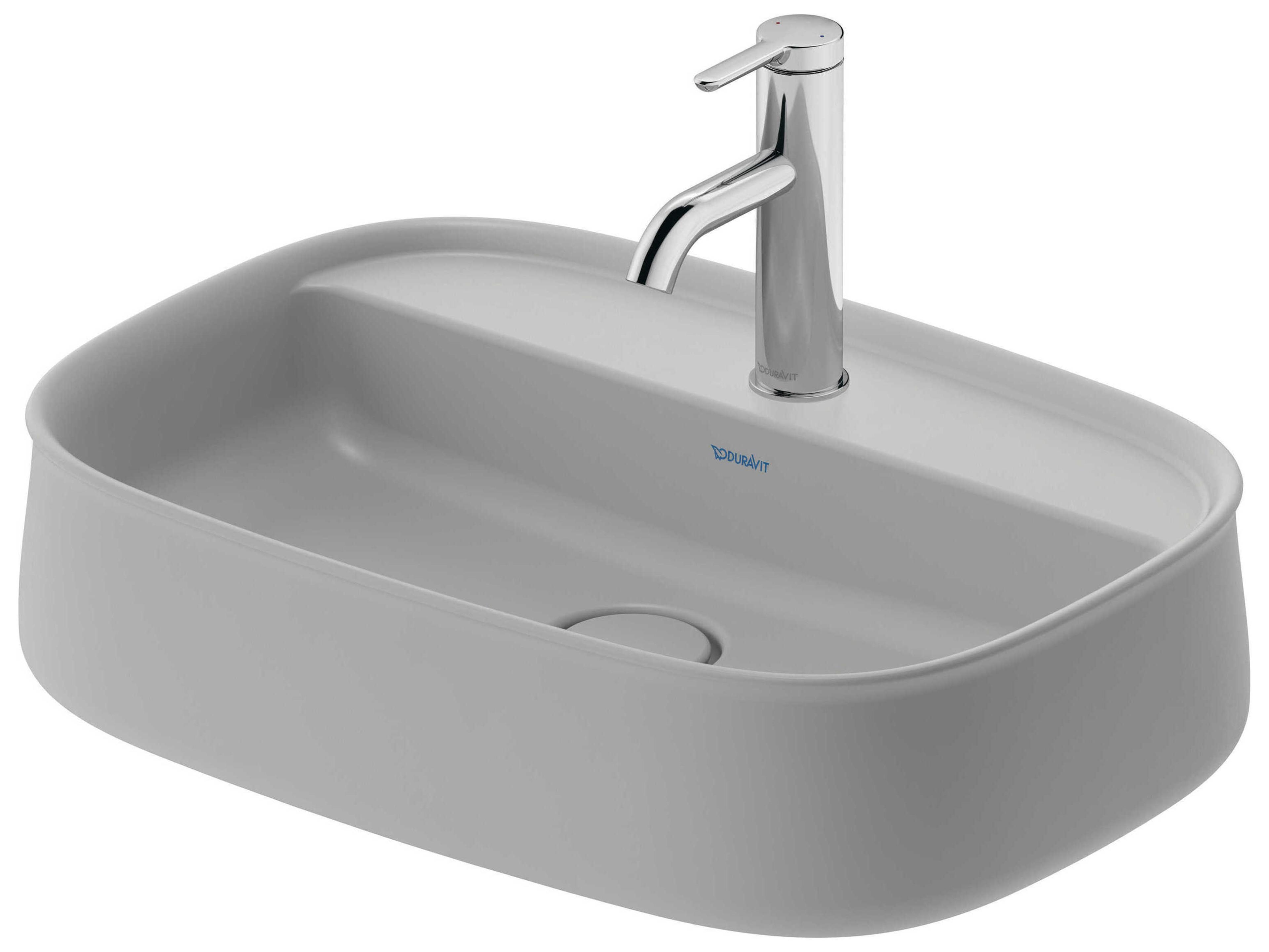 Duravit Zencha 22'' Gray Satin Matte Washbowl Sink
