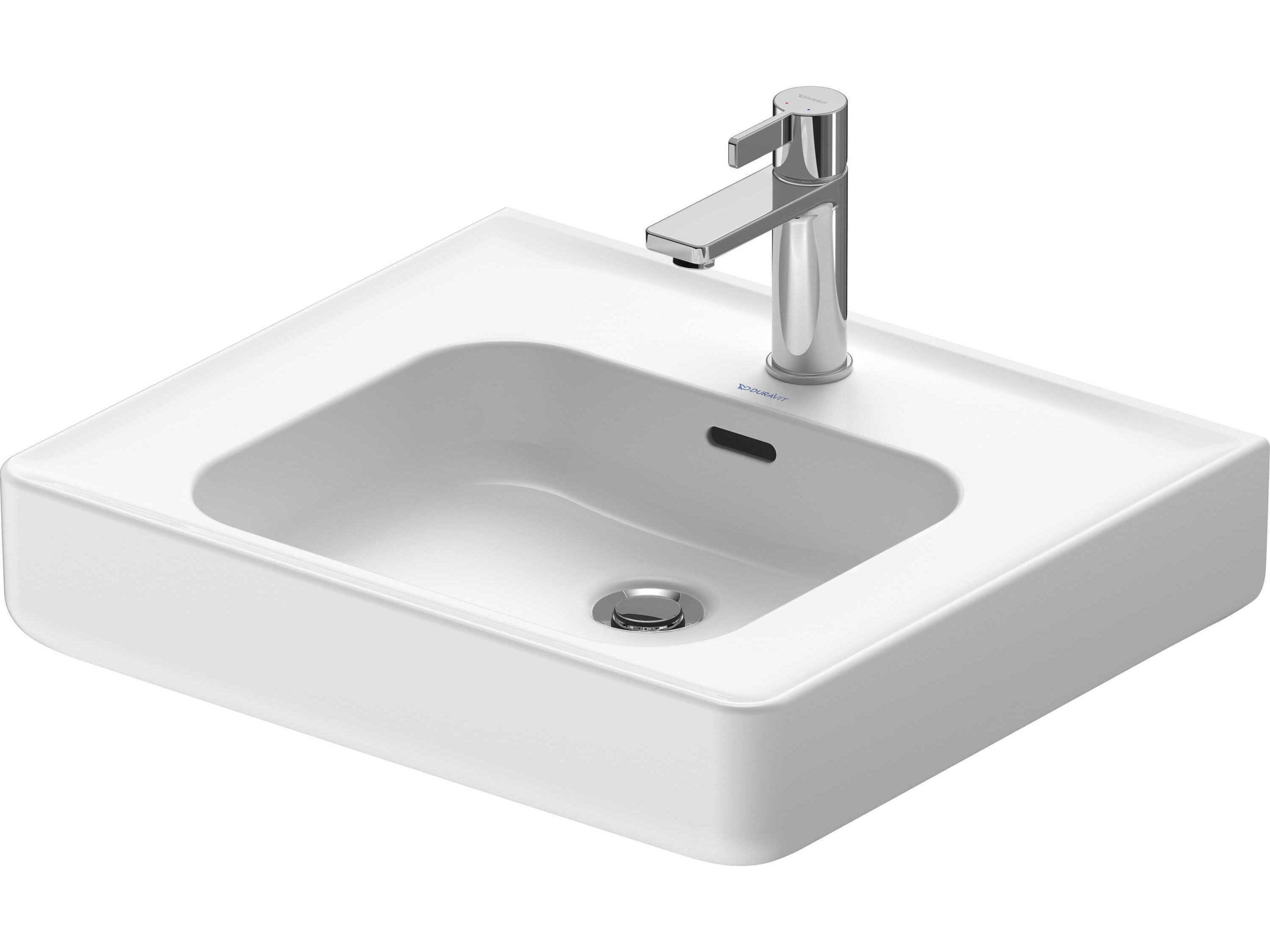 Duravit Soleil By Starck 22'' Ceramic White High Gloss Hand Sink with 1 Faucet Hole