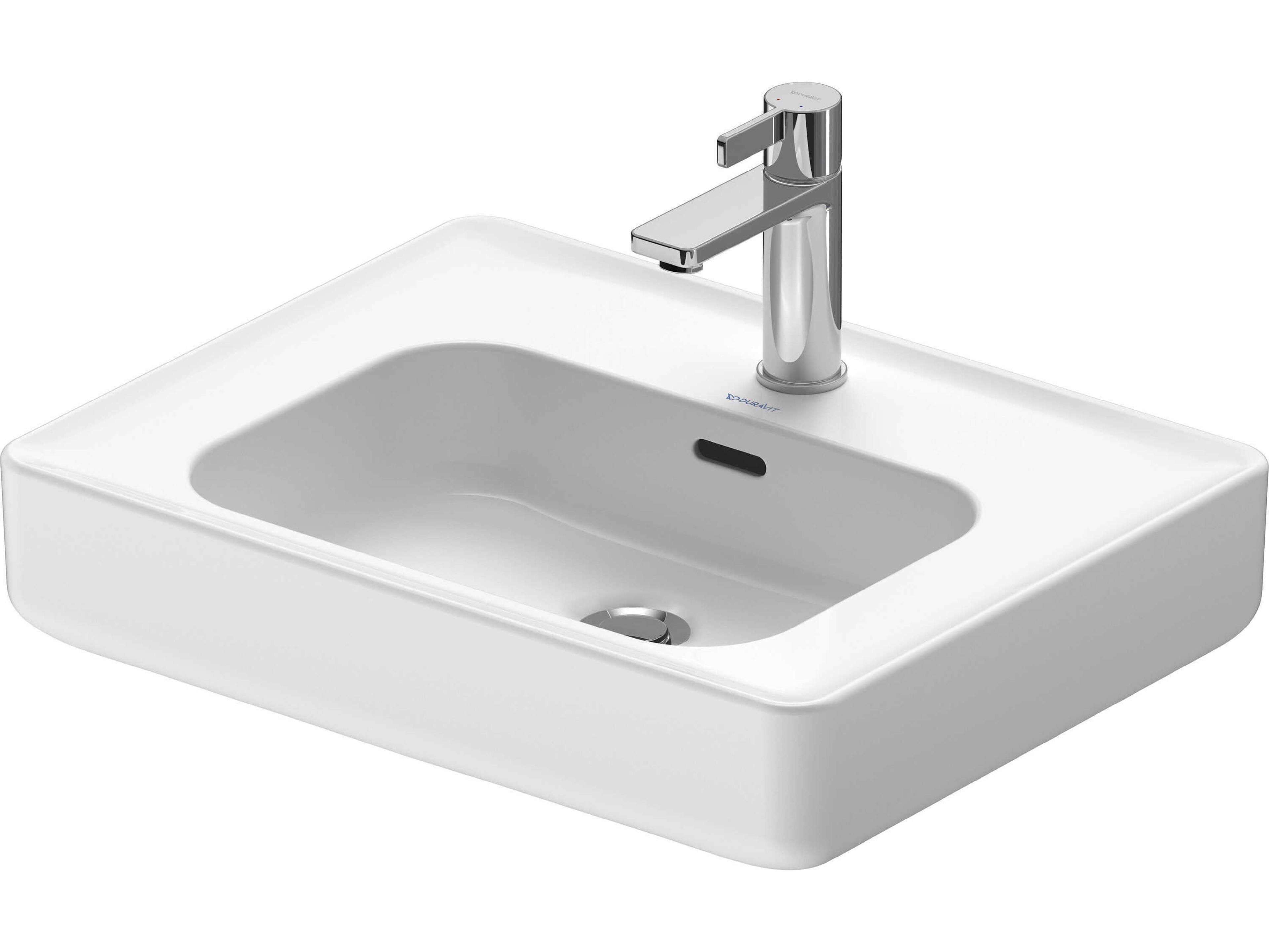 Duravit Soleil By Starck 22'' Ceramic White High Gloss Hand Sink with 1 Faucet Hole