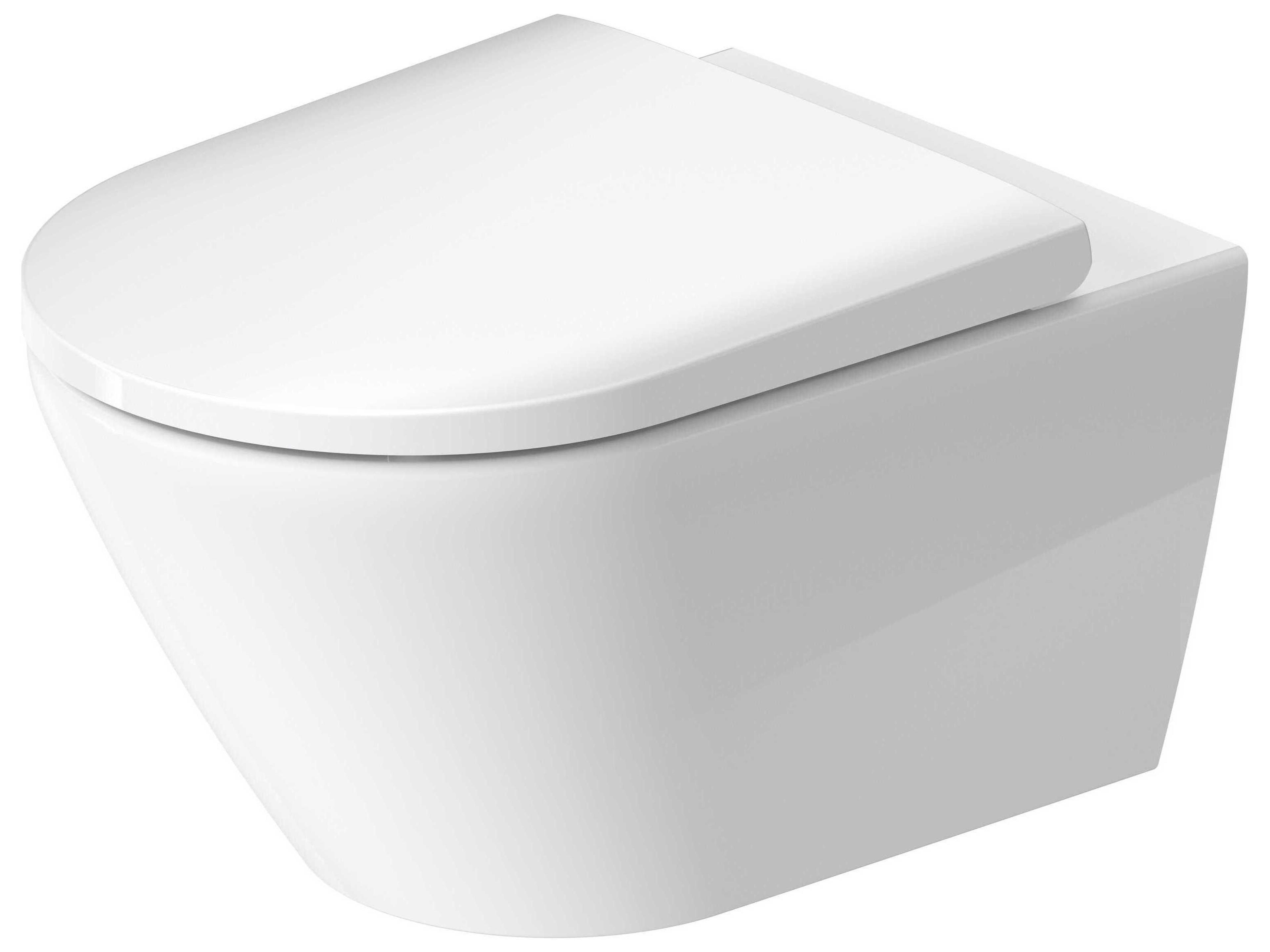 Duravit D-neo 15'' Ceramic White High Gloss Wall Mounted Toilet -  1.27 GFP - HygieneGlaze