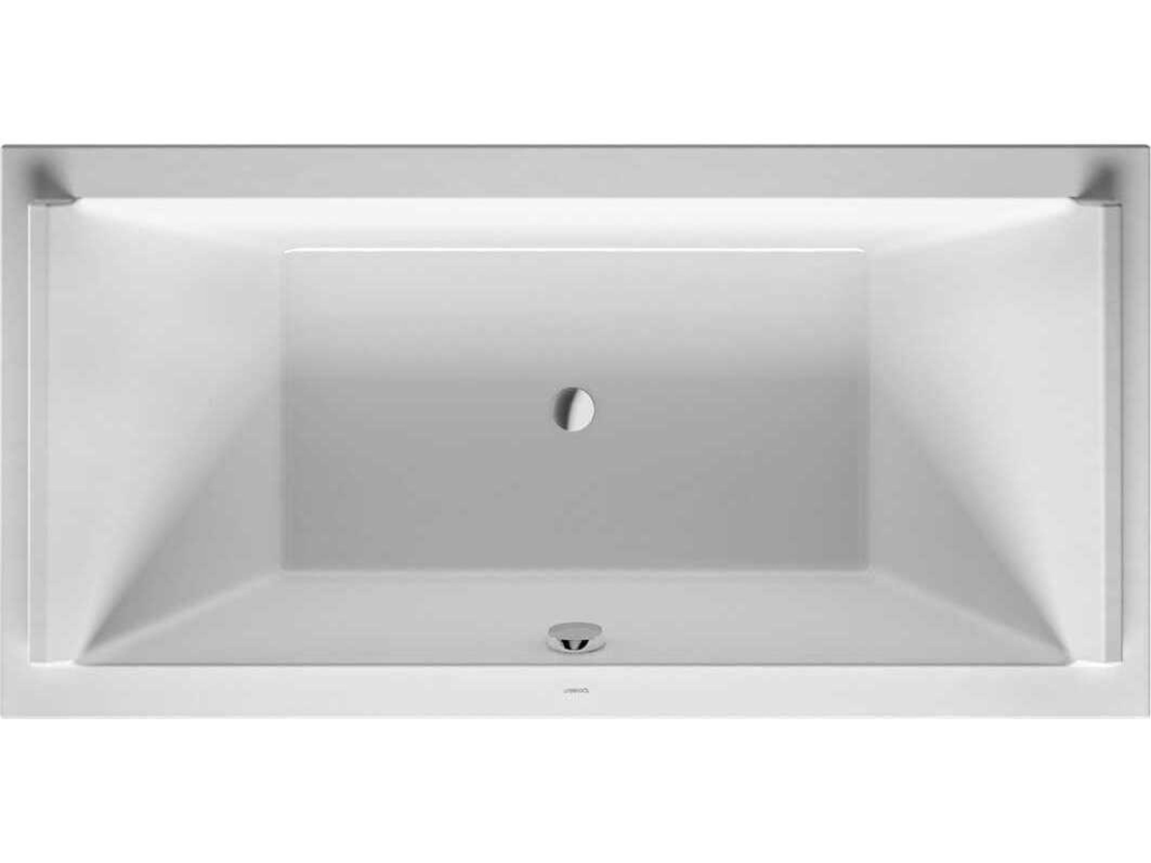 Duravit Starck 71'' Acrylic White Matt Drop-In Bathtub