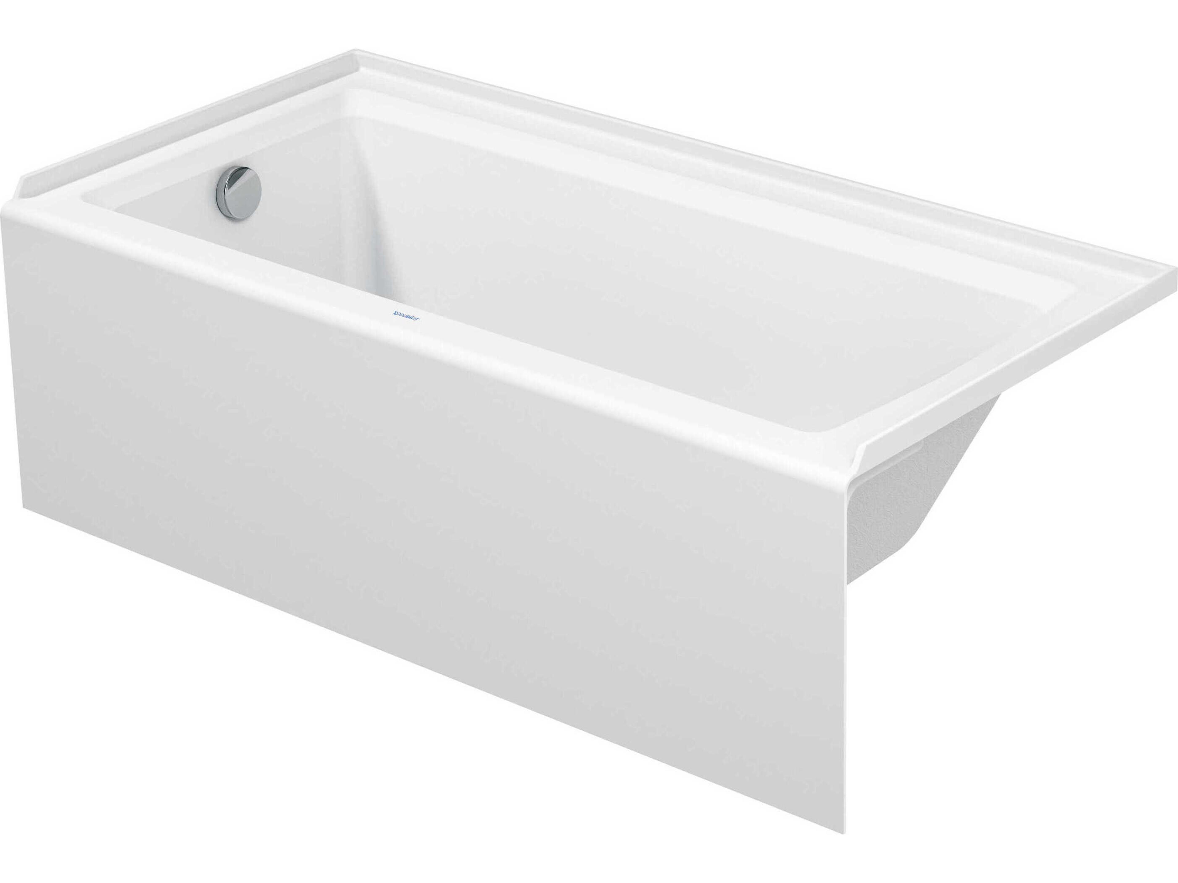 Duravit Architec 60'' White Bathtub - Left oriented drain
