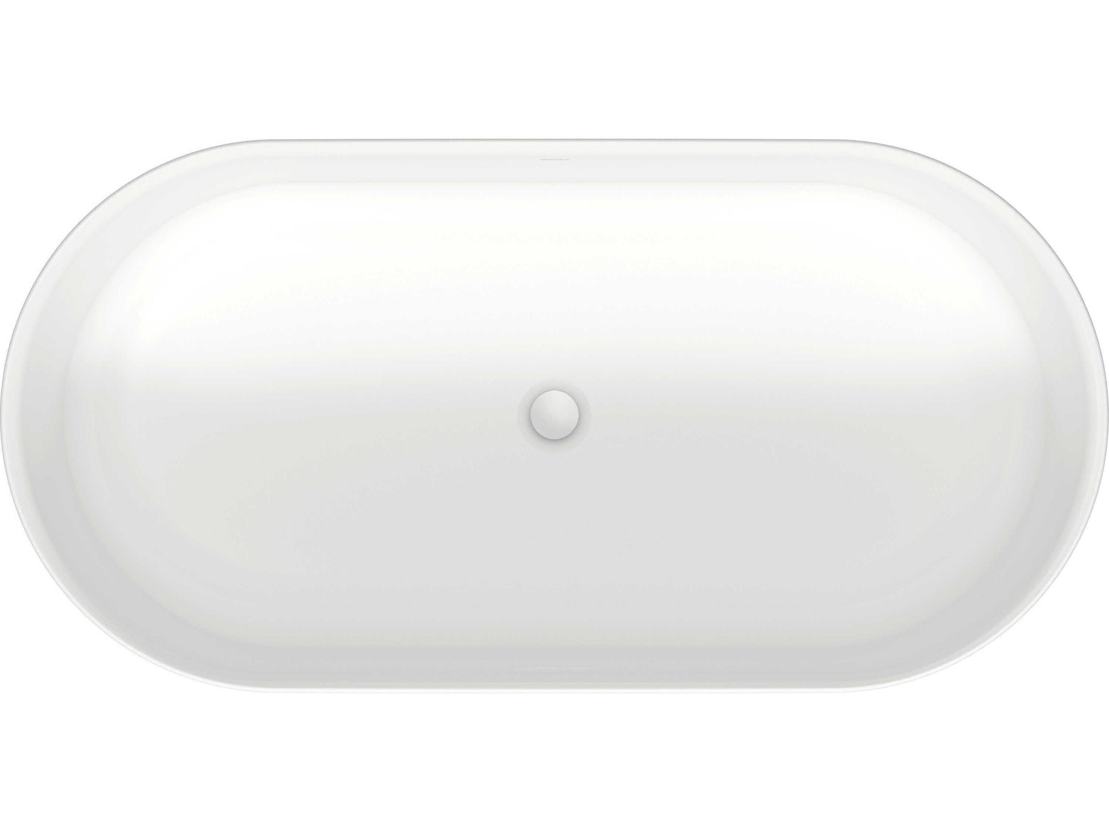 Duravit Soleil By Starck 63'' Polymer Cast-Duracast White Matt Freestanding Bathtub