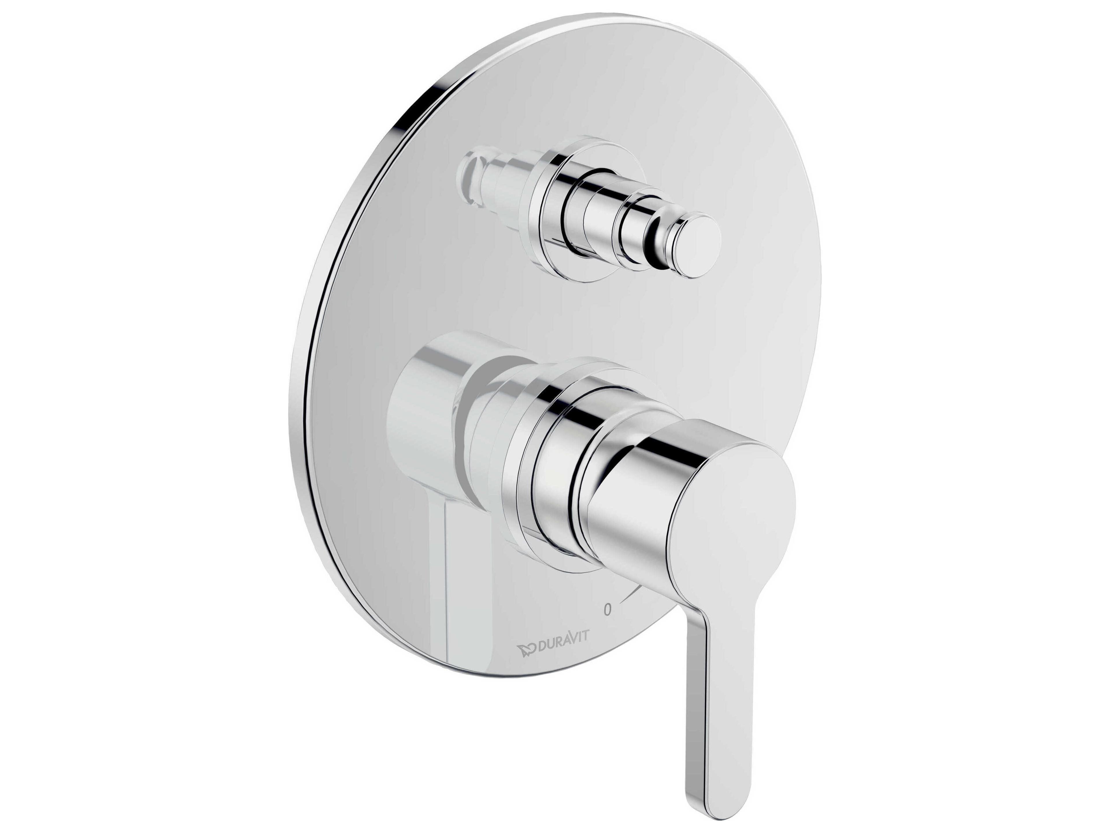 Duravit C.1 Chrome Shower Trim - Dual Outlet