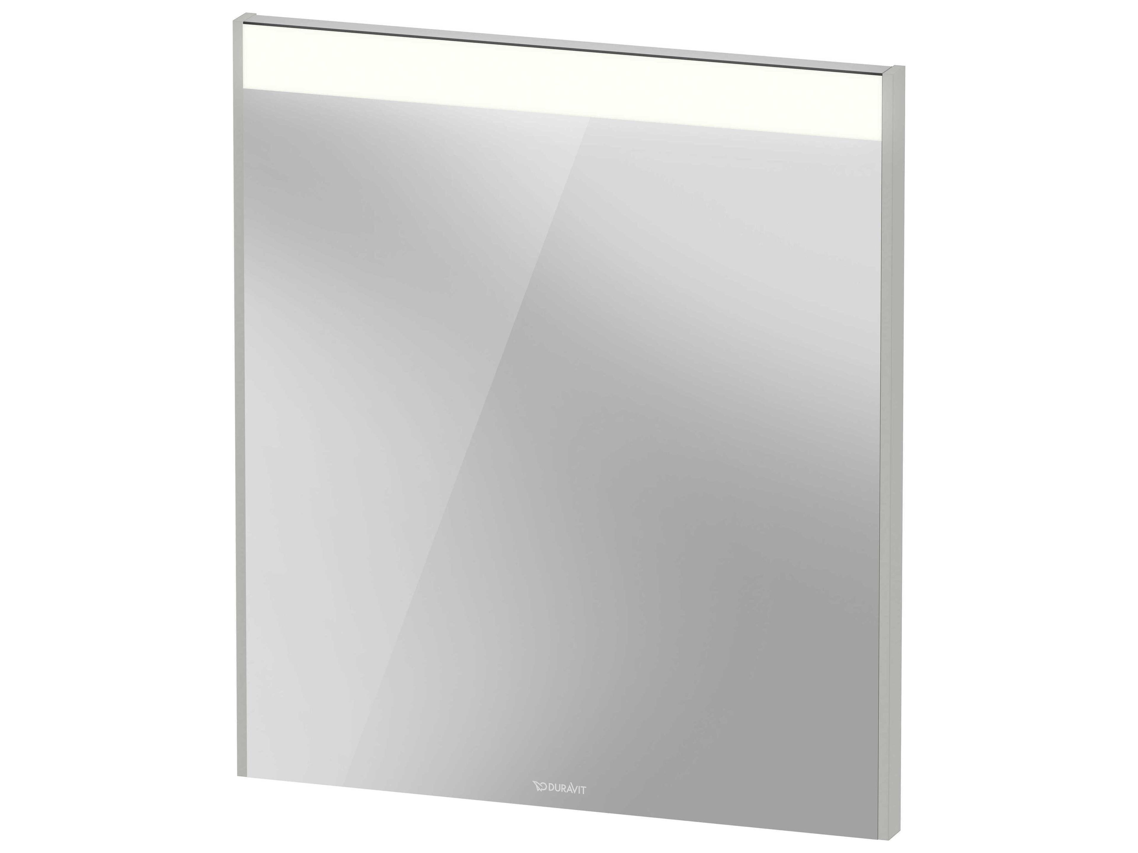 Duravit Brioso 24'' White High Gloss Wall Mirror - Defogging