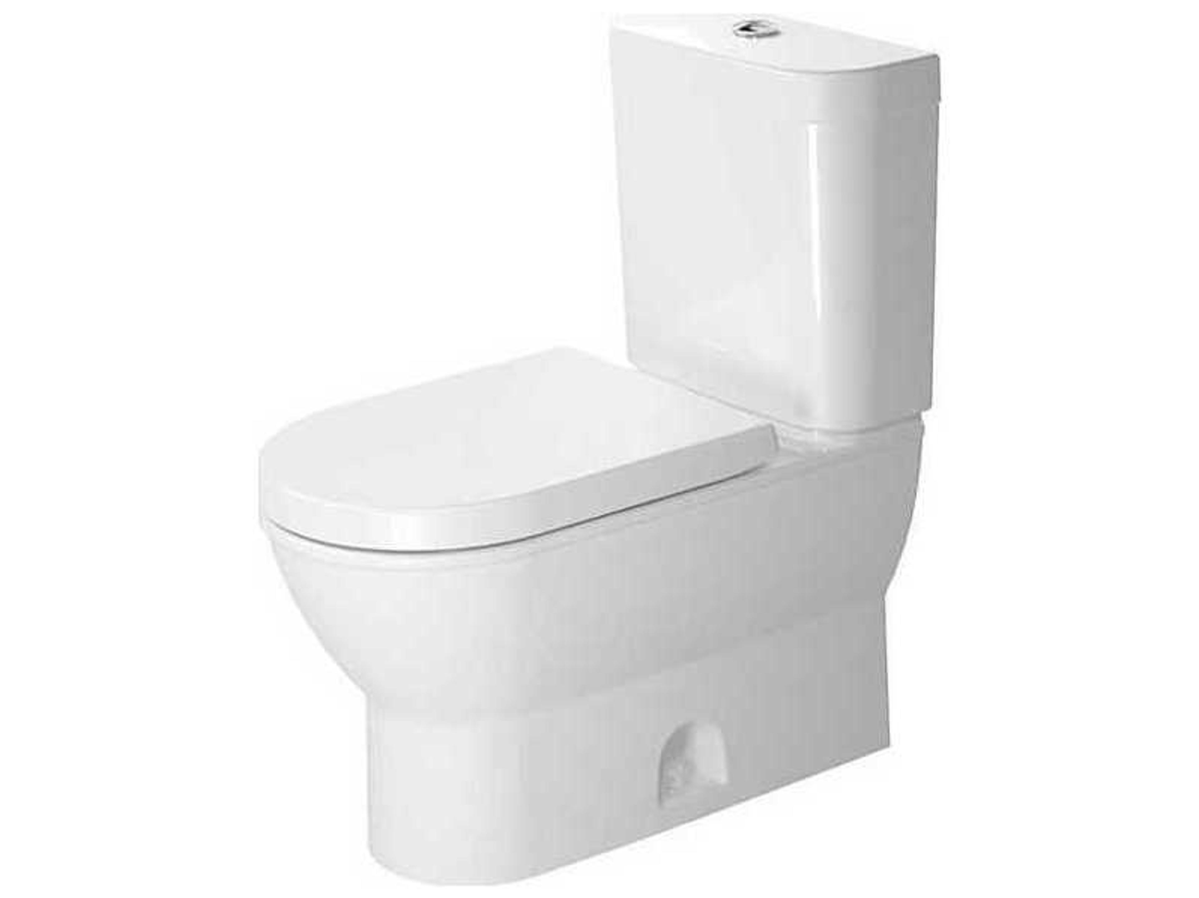 Duravit Darling 14'' Ceramic White Two-Piece Floor-Mounted Toilet