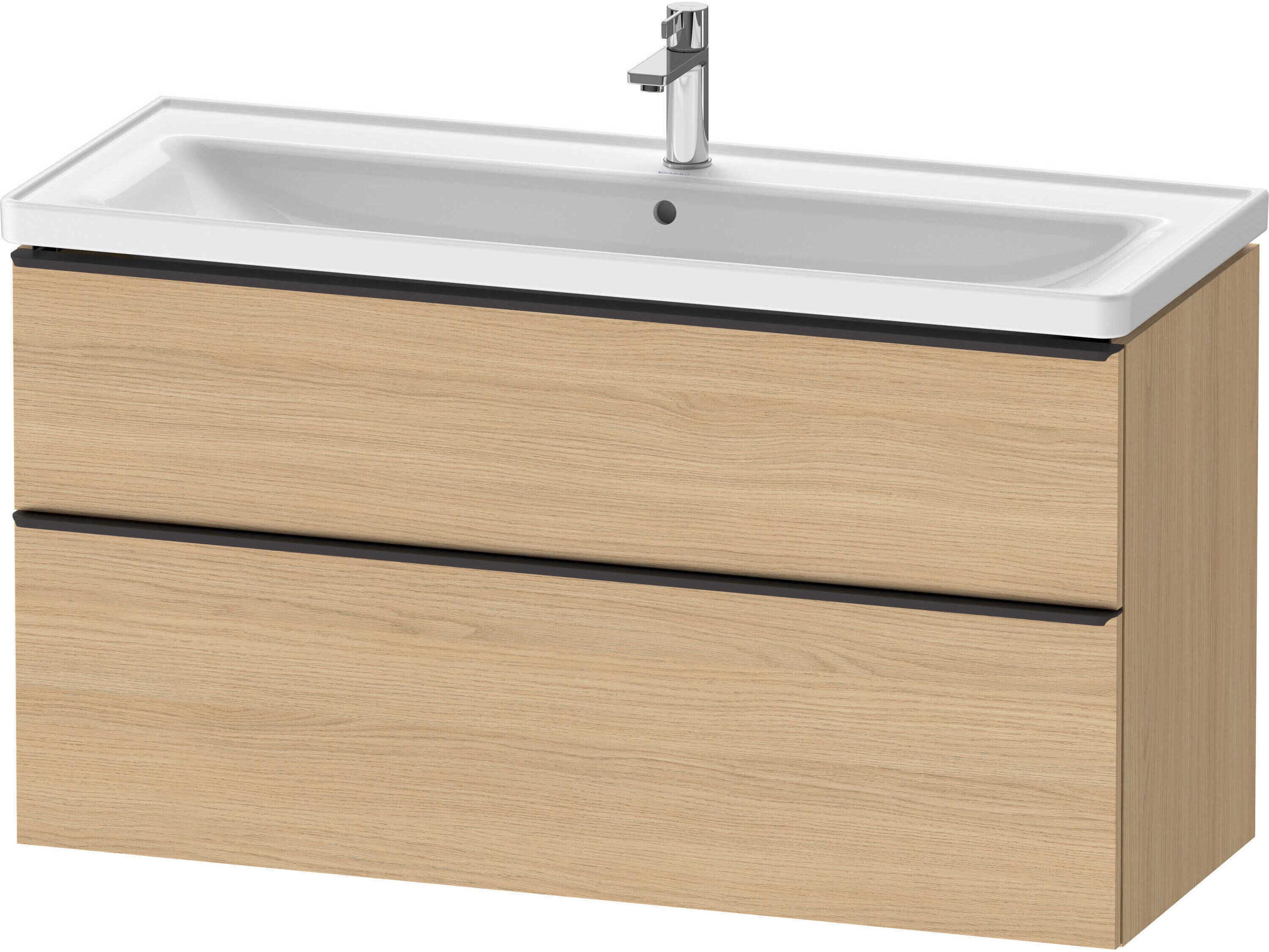 Duravit D-neo 47'' Natural Oak Matt 2-Drawers Wall Mount Vanity