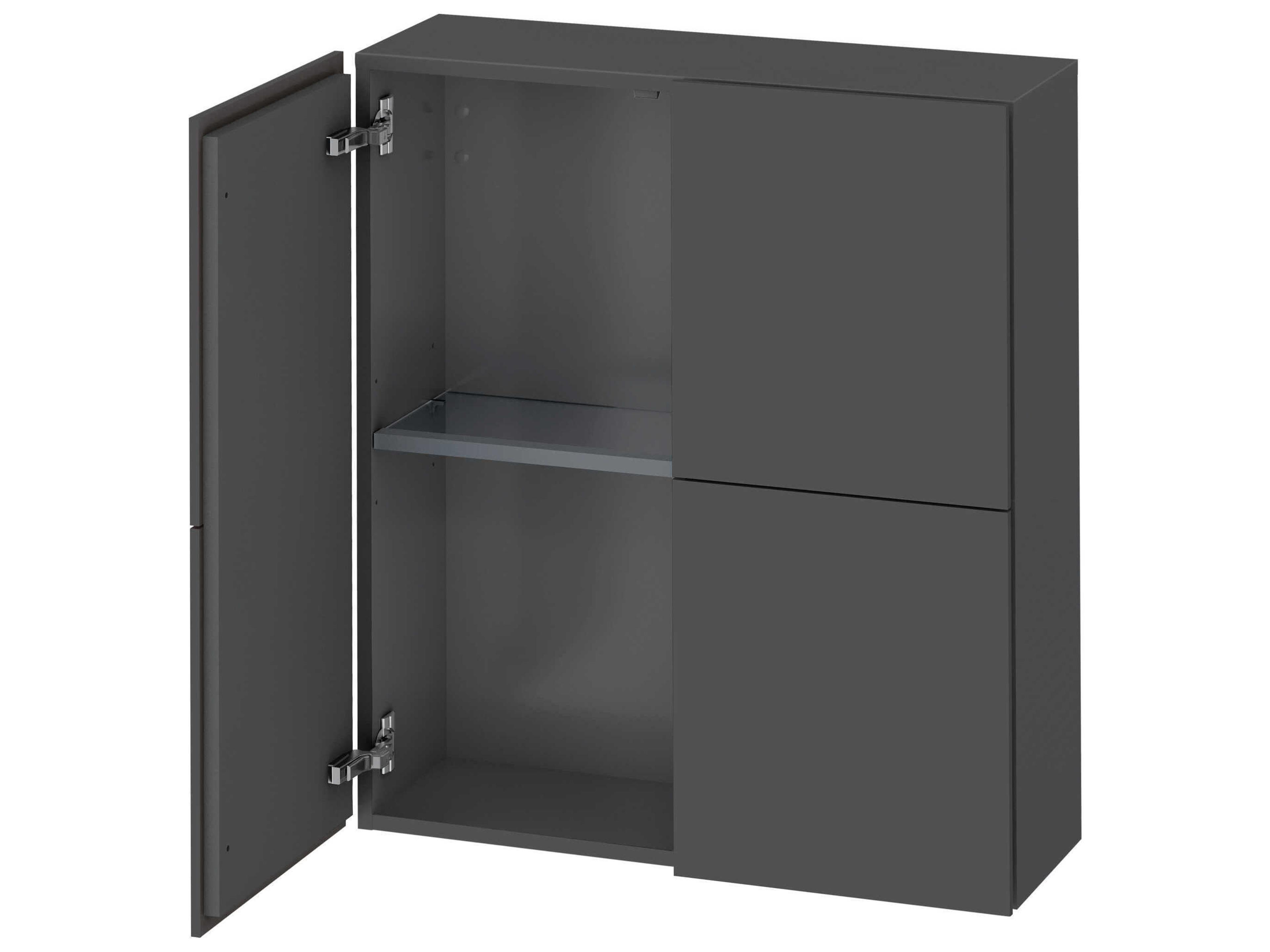 Duravit L-cube 28'' Graphite Matt Wall-Mounted Cabinet